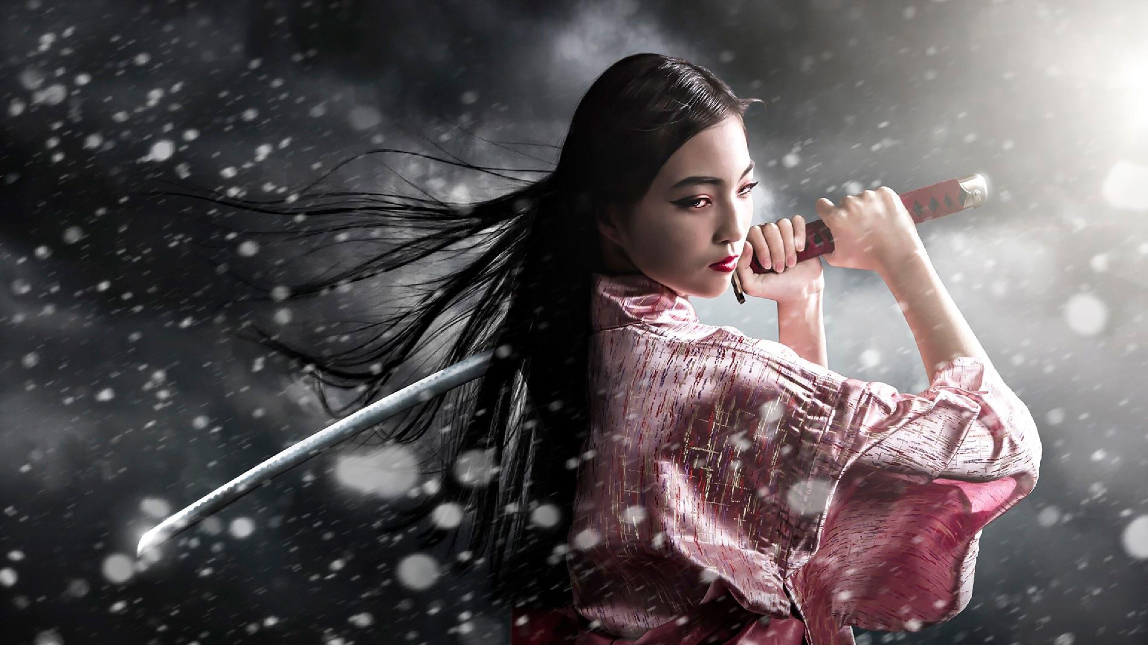 3840x2160 Wallpaper 4k Wallpaper Girl Download Wallpaper 3840x2160 Samurai