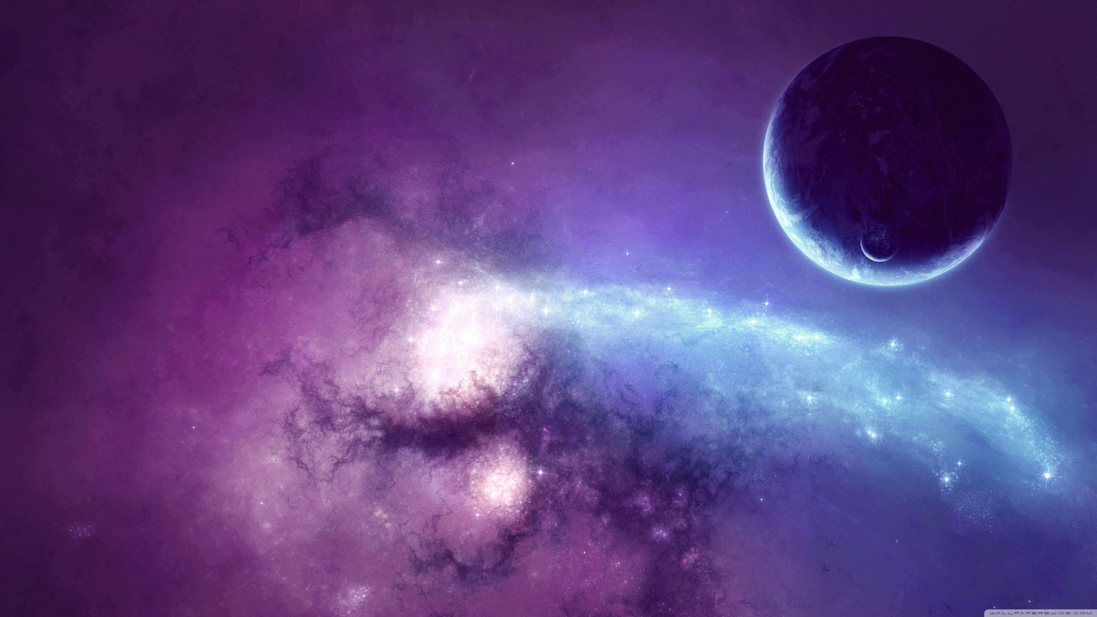 3840x2160 Purple Nebula Ultra HD Desktop Background Wallpaper for 4K UHD TV