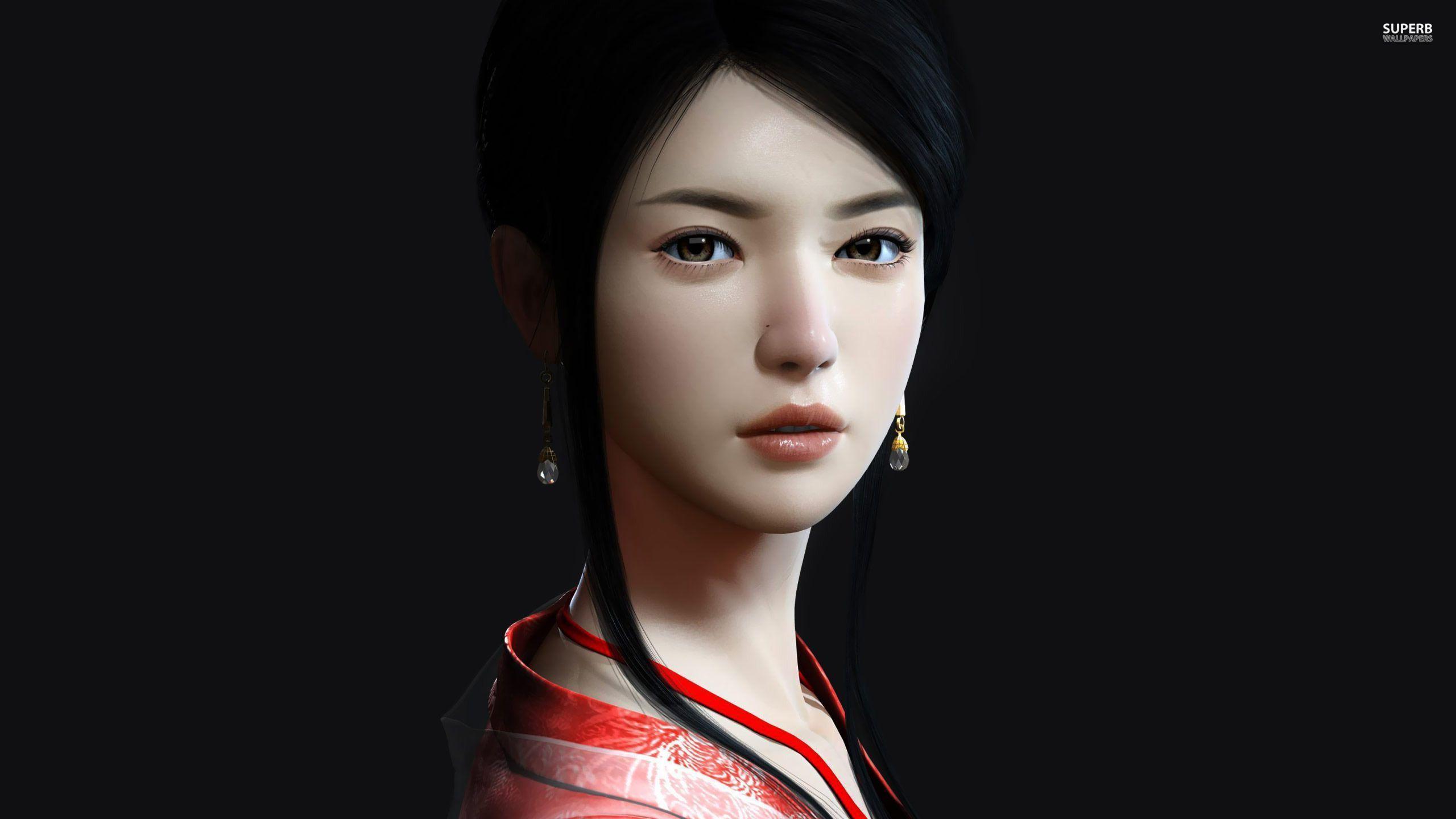 2560x1440 Asian Women Wallpaper