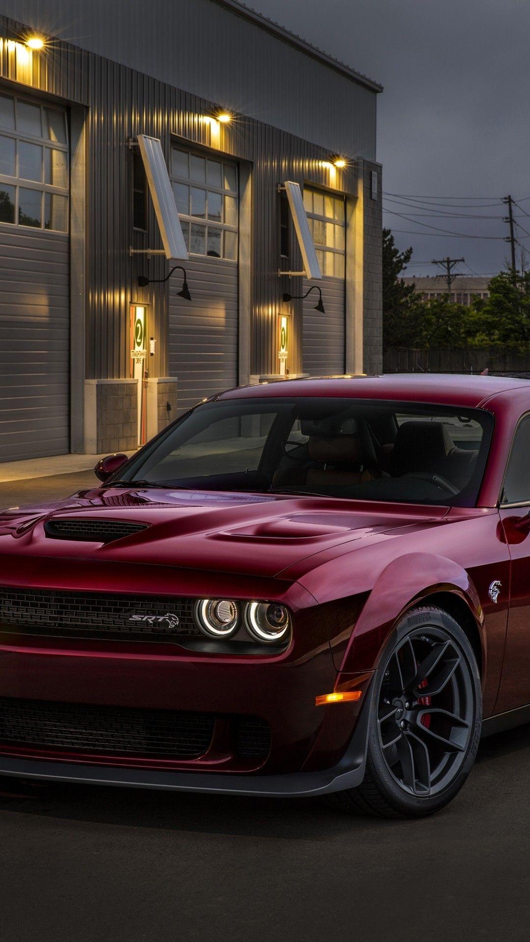 1080x1920 Download 1080x1920 Dodge Challenger, Red, Muscle, Cars Wallpaper