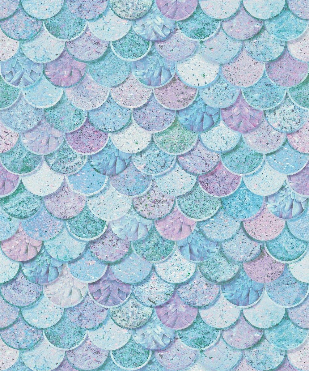 1000x1200 Arthouse Glitter Wallpaper. Mermazing Scales Ice Blue