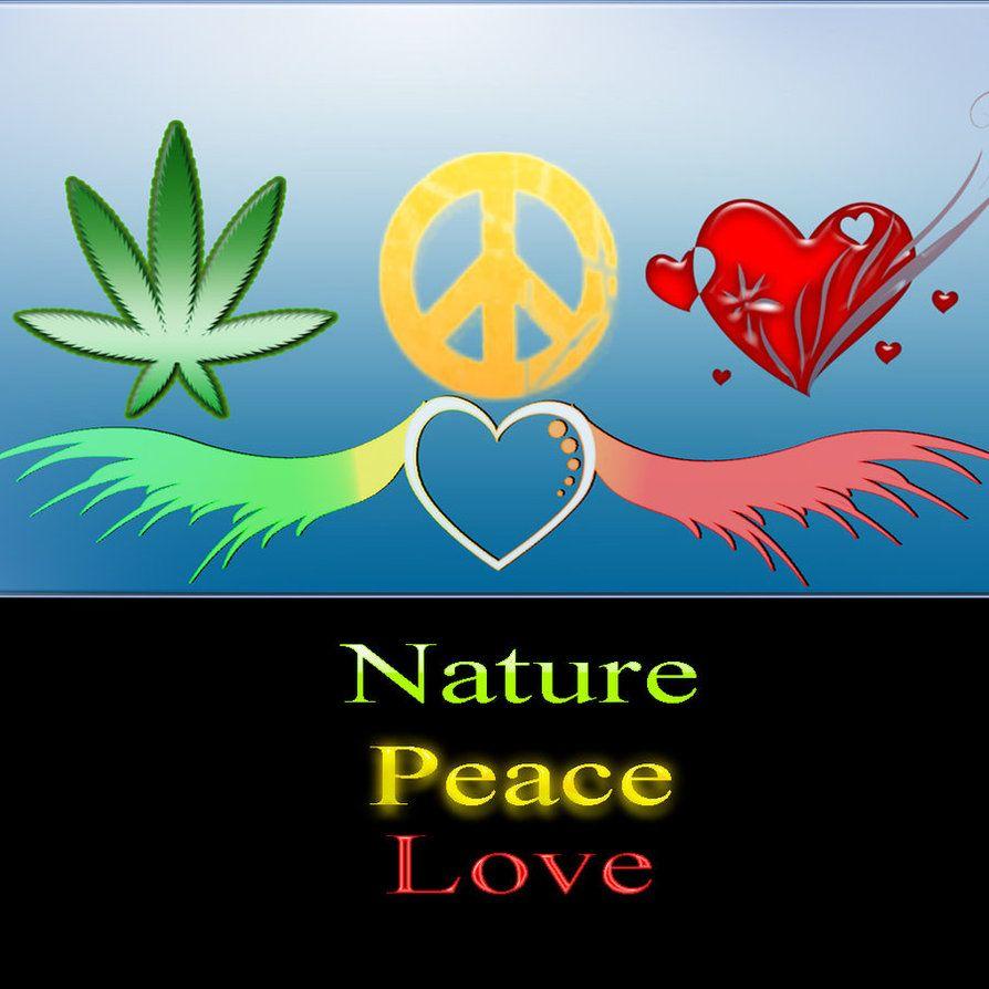 894x894 Love and Peace Wallpaper