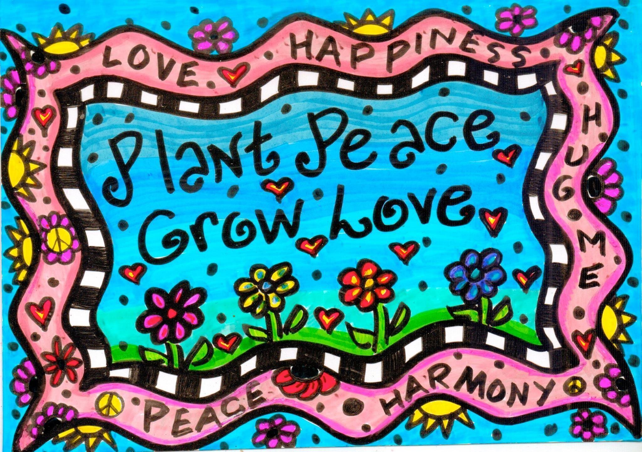 2048x1442 Peace And Love Wallpaper