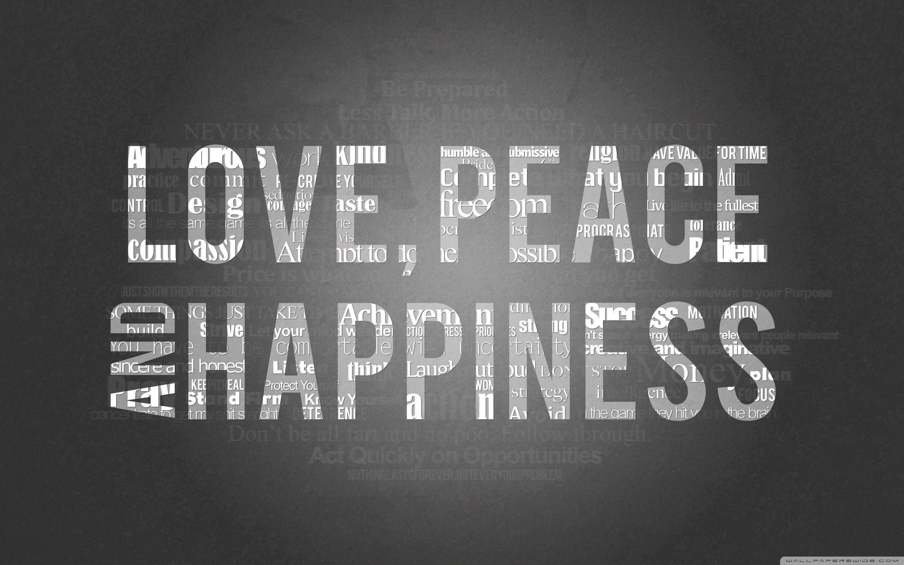 2880x1800 Love Peace Happiness Ultra HD Desktop Background Wallpaper for 4K