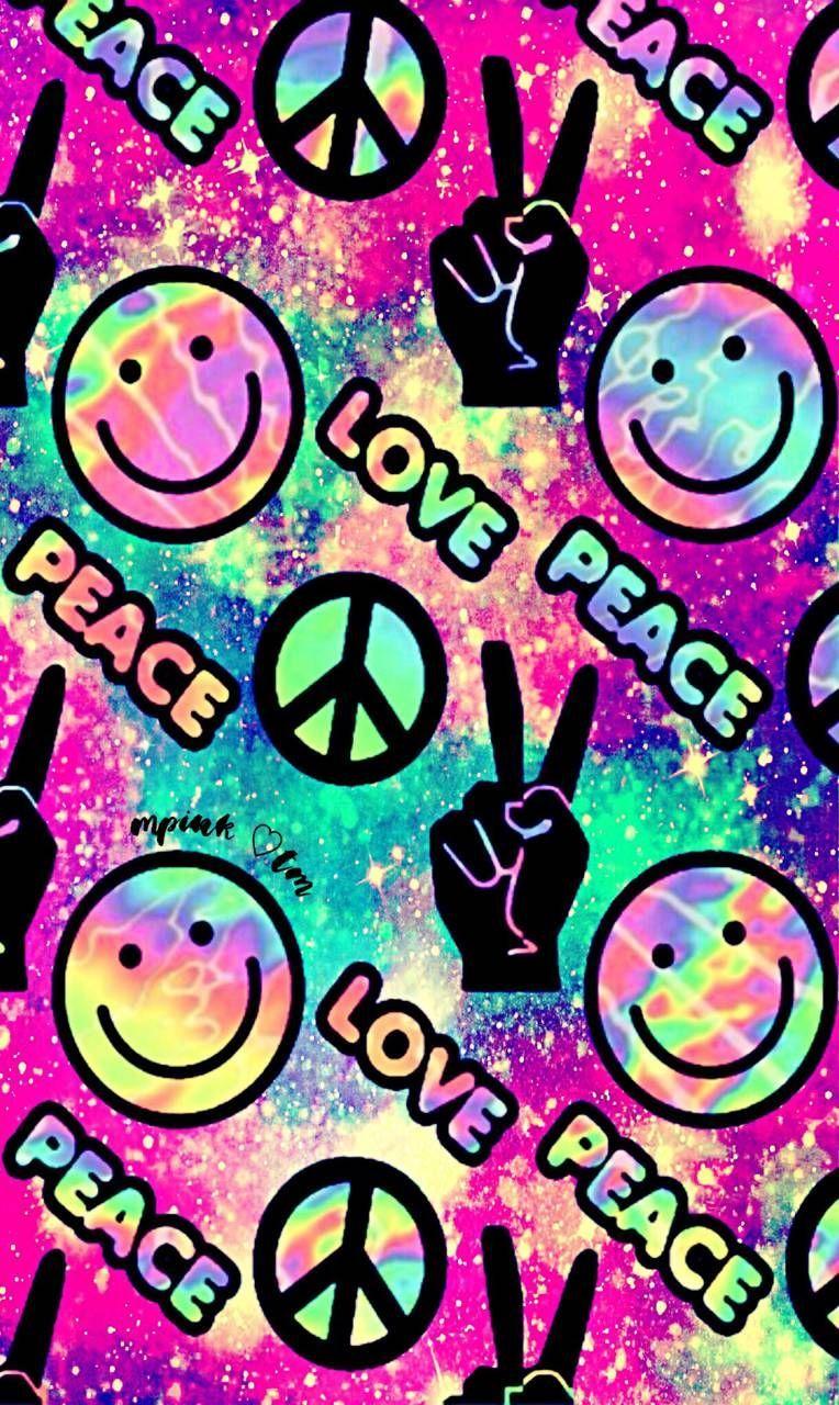 764x1280 Love and Peace Galaxy Wallpaper #androidwallpaper #iphonewallpaper