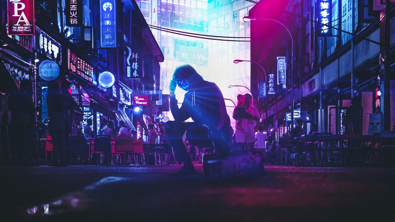 1366x768 Alone In The Street 1366x768 Resolution HD 4k Wallpaper