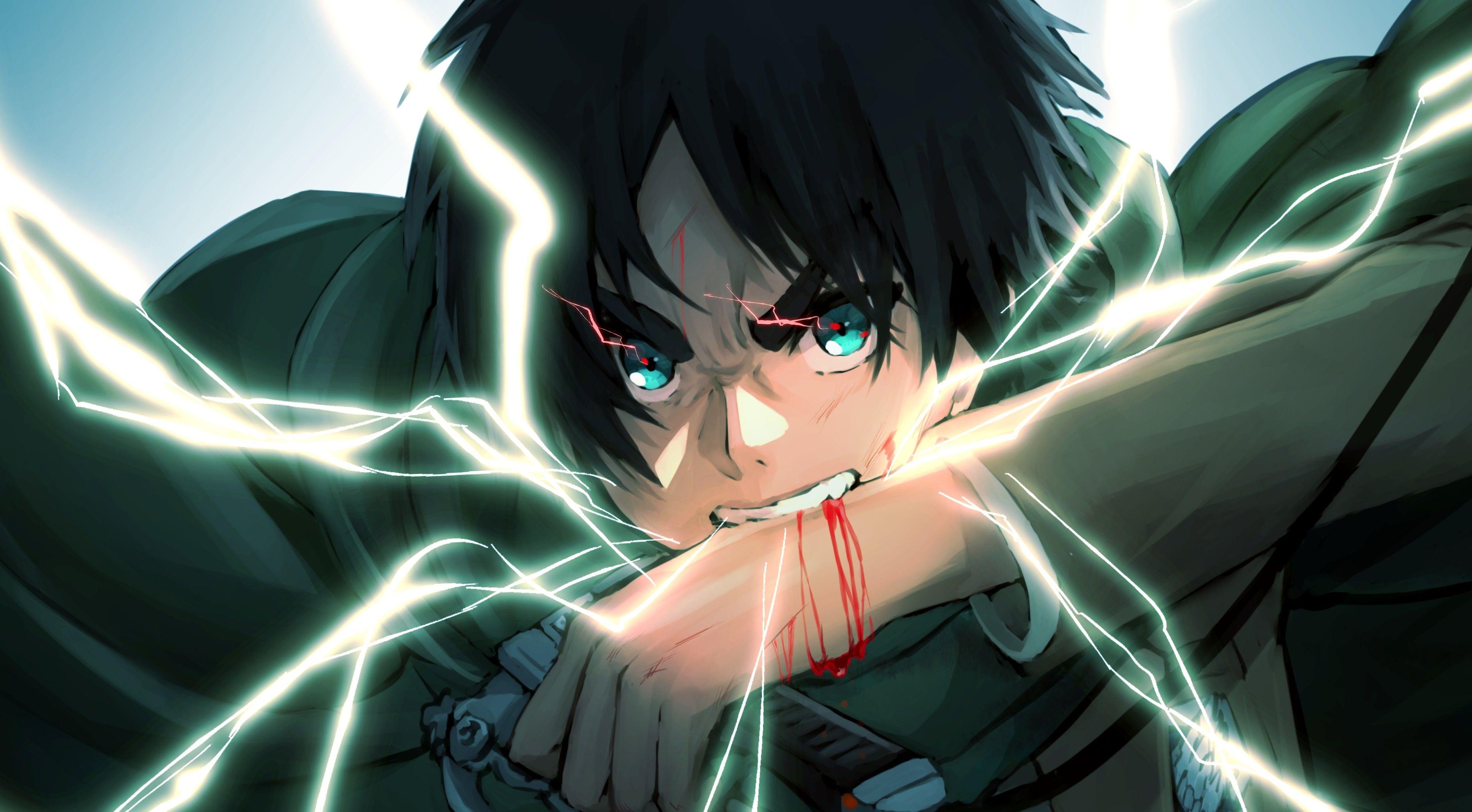 3671x2026 Eren Yeager Anime Art 4K Wallpaper, HD Anime 4K Wallpaper, Image