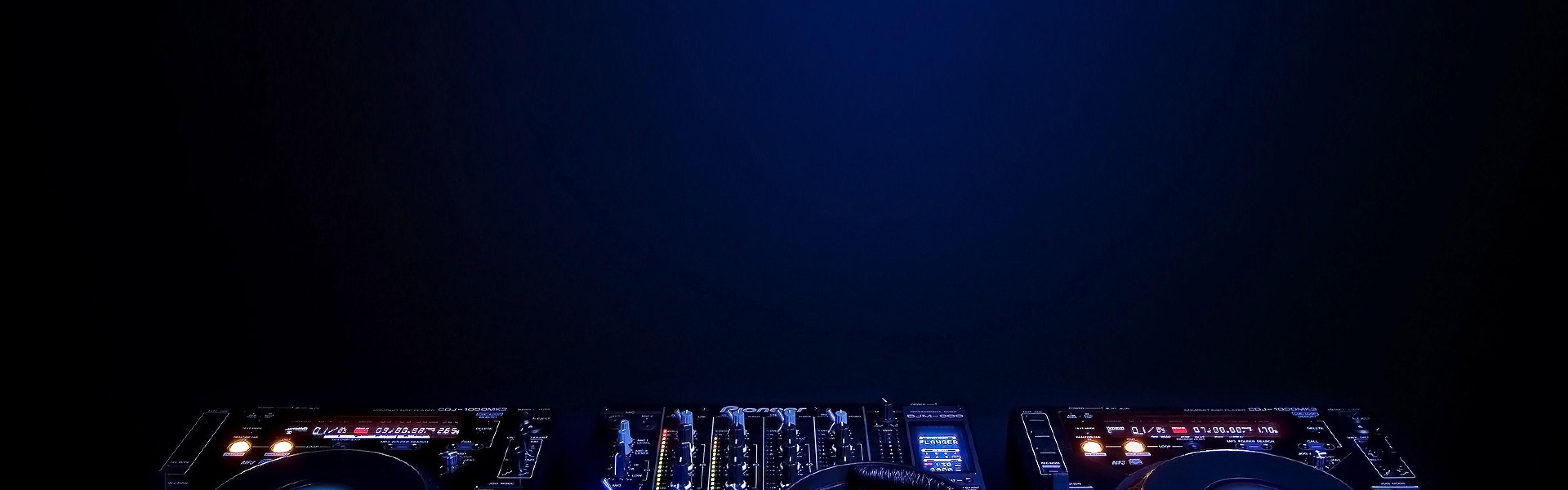 3840x1200 music wallpaper cdj1000 pioneer djm 800 instruments music