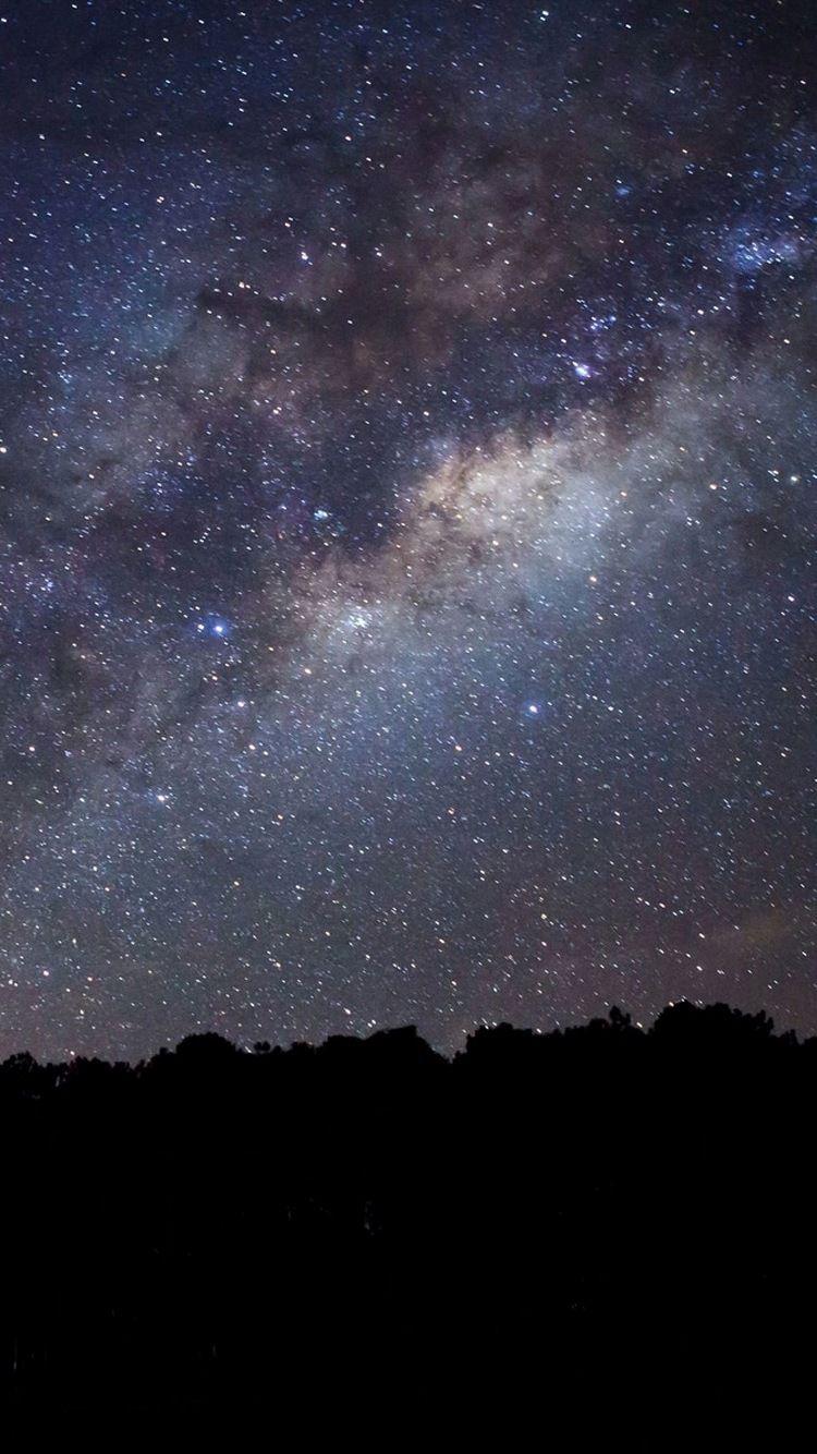 750x1334 iPhone 8 Night Stars Wallpaper 3D iPhone Wallpaper