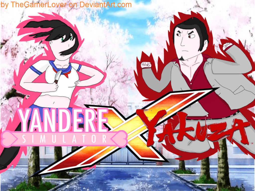 1024x768 Yandere Chan vs Kazuma Kiryu (YS X Yakuza)