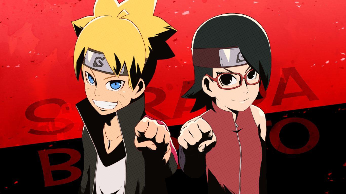 1366x768 Boruto Uzumaki and Sarada Uchiha 1366x768 Resolution