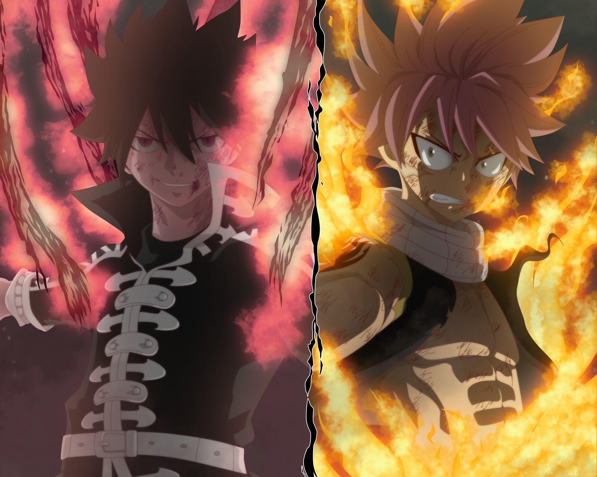 2000x1598 Natsu Dragneel and Zeref Dragneel Wallpaper, HD Anime 4K