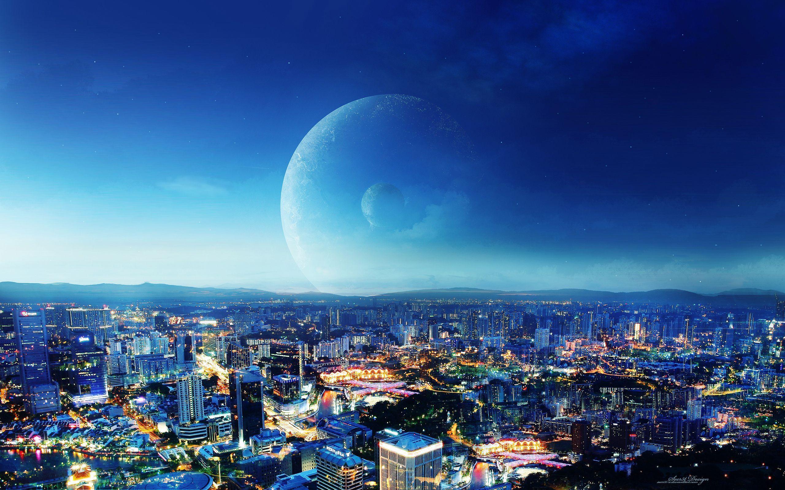 2560x1600 Abstract City Wallpaper Desktop Background Free Download. Fantasy