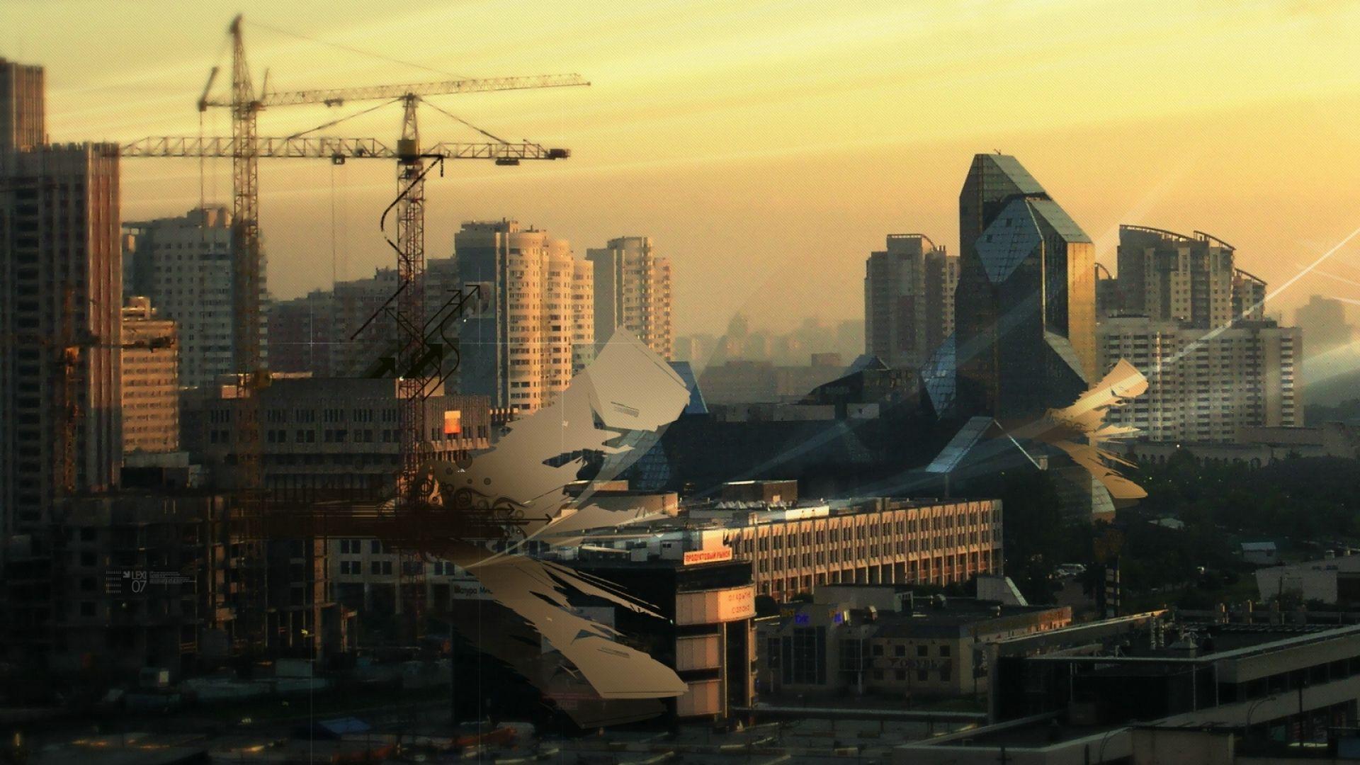 1920x1080 City Abstract Graphics