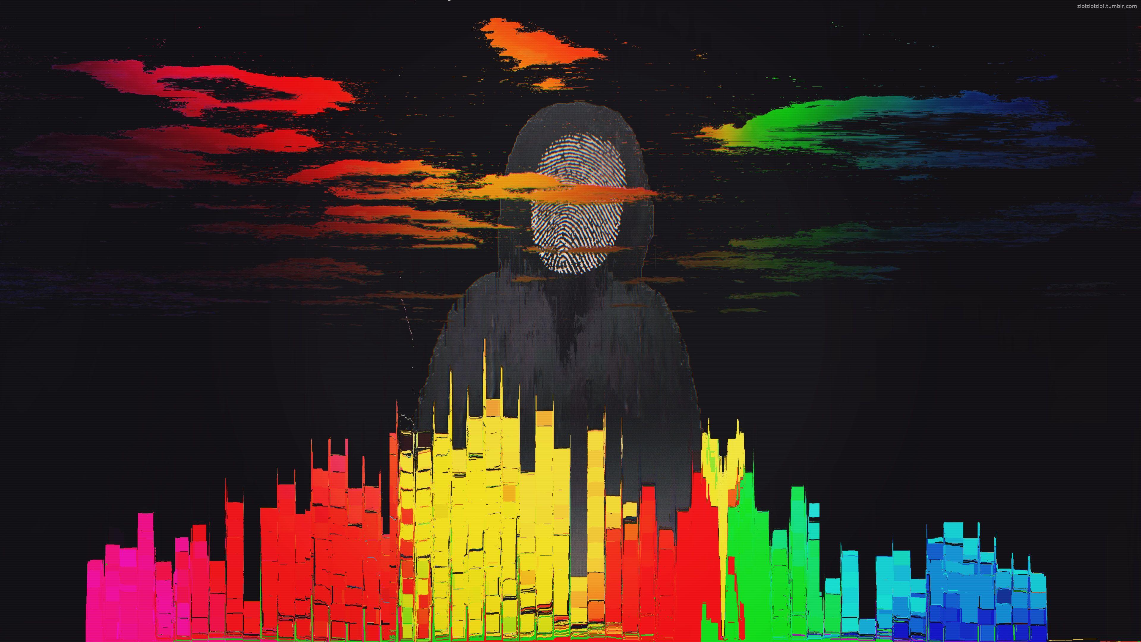 3840x2160 Glitch Art Abstract City Laptop HD HD 4k Wallpaper, Image, Background, Photo and Picture