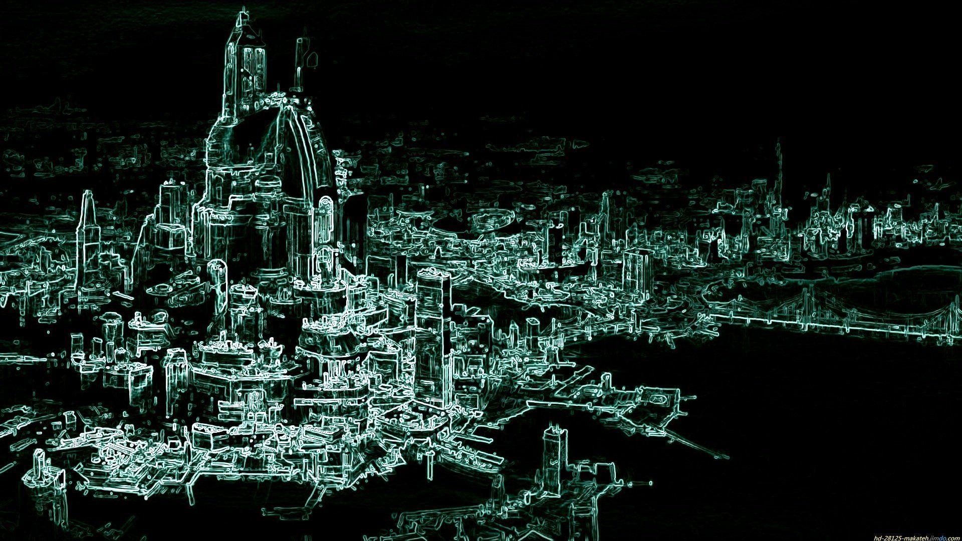 1920x1080 Abstract Sci Fi Abstract City Planet Space Wallpaper. Abstract