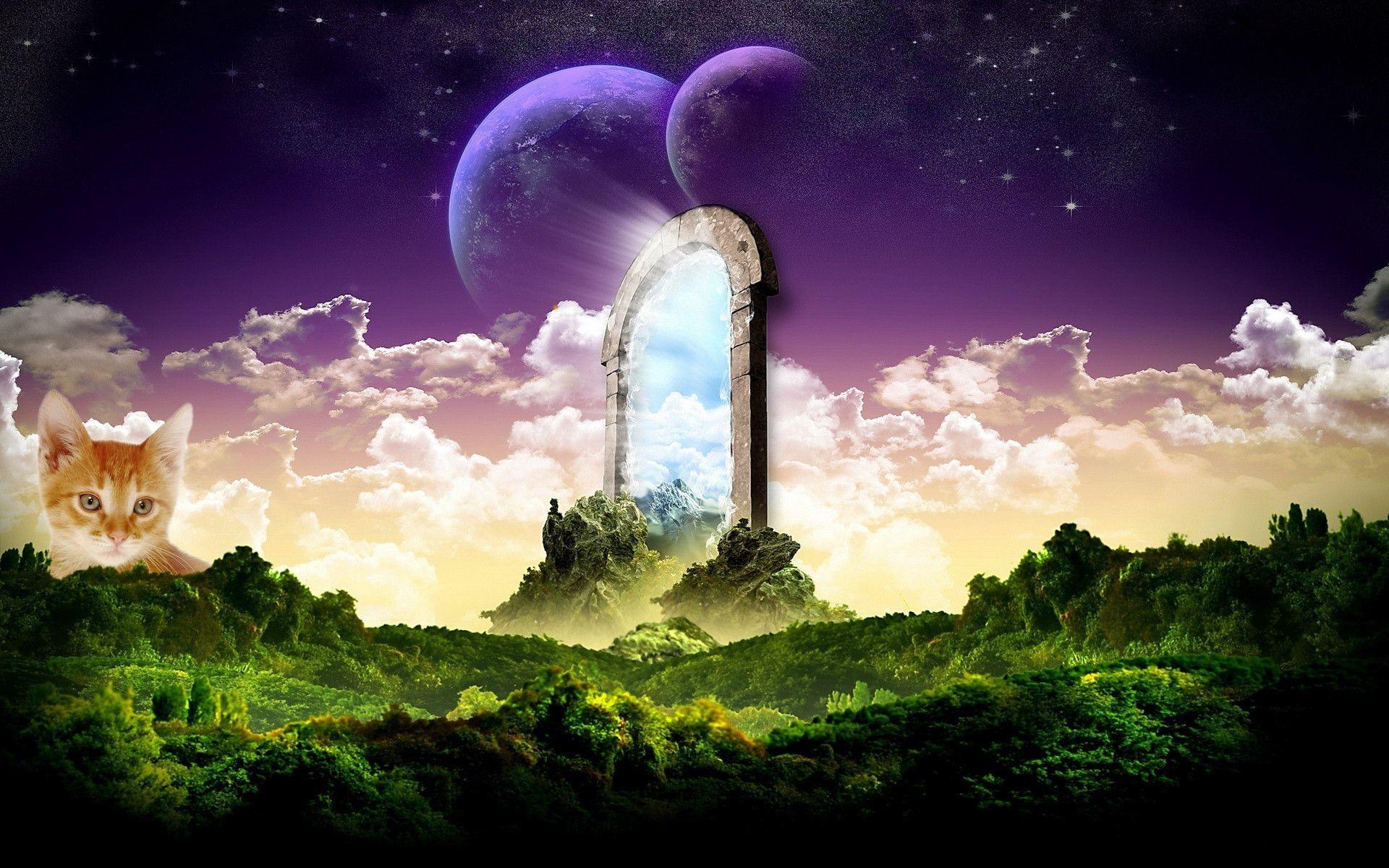 1920x1200 Trippy Landscape Wallpaper