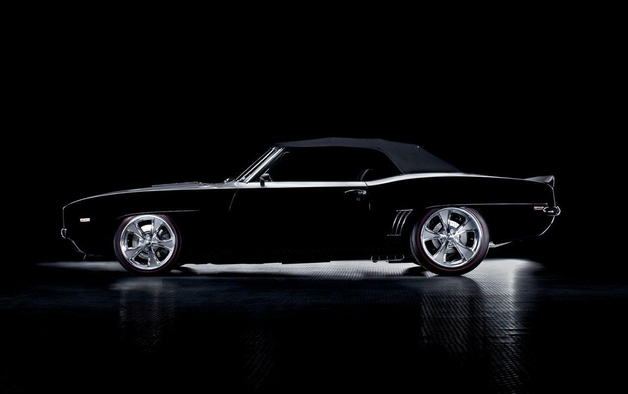 1280x804 Black Vintage Chevrolet Camaro .