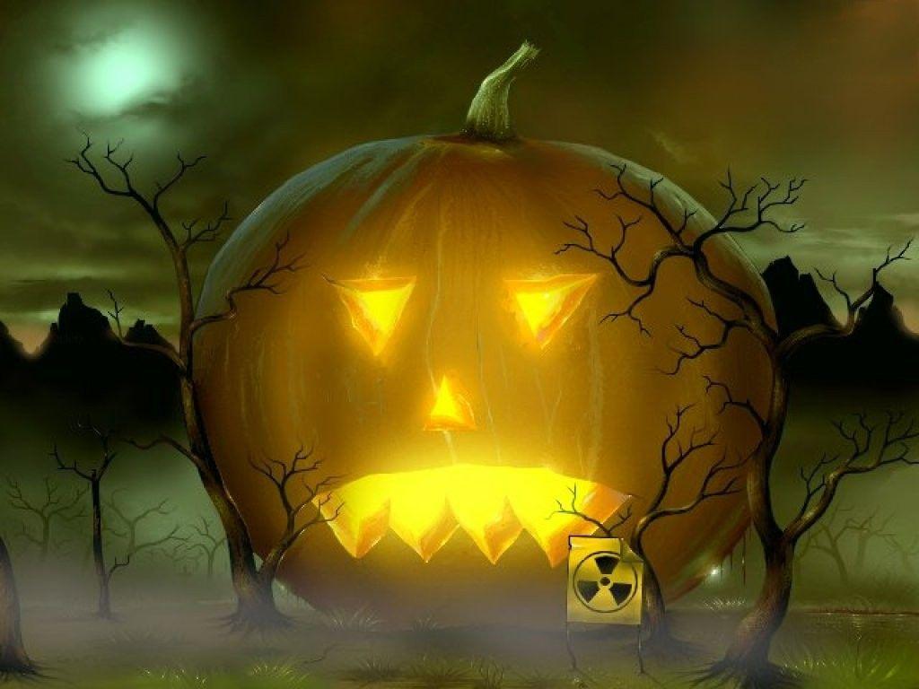 1024x768 Free Halloween 3D Desktop Wallpaper
