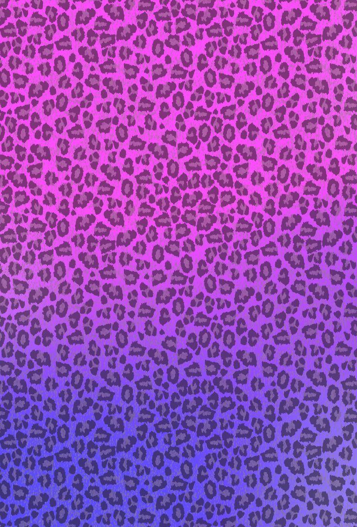 736x1087 Free download pink and purple ombr cheetah print Wallpaper