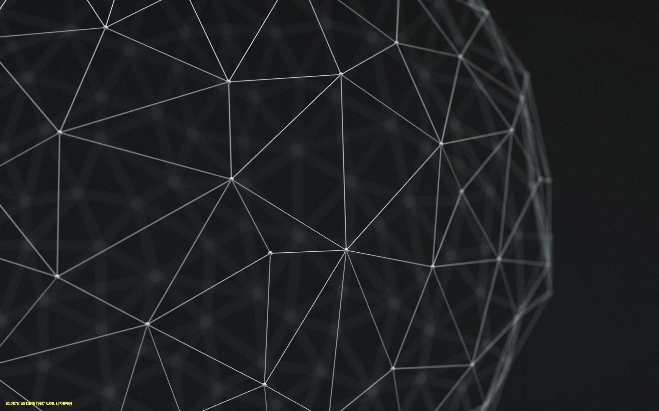 2234x1396 Black Geometric Wallpaper