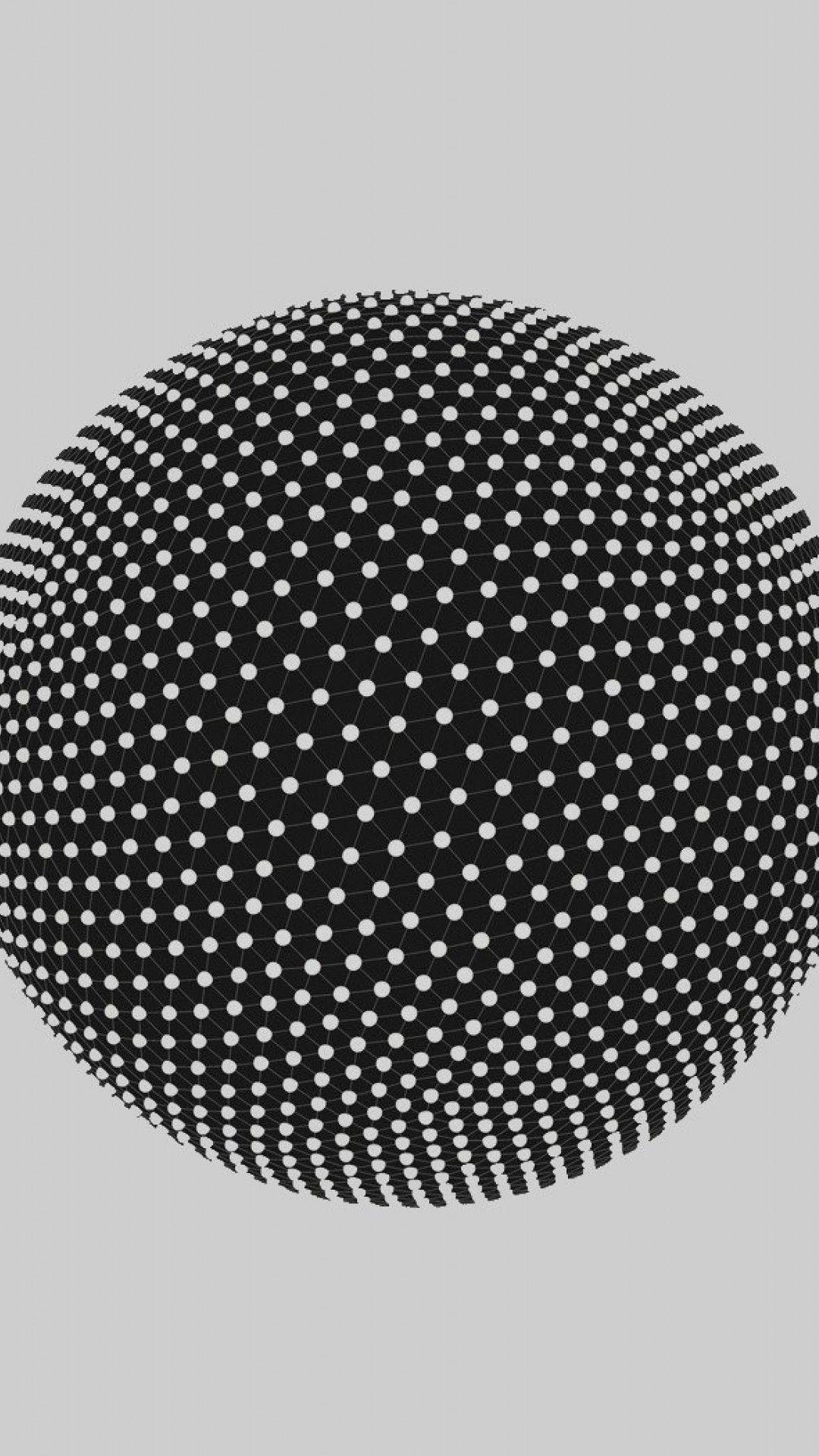 1080x1920 Black and White Modern Minimal Art HD Wallpaper iPhone 6 / 6S Plus