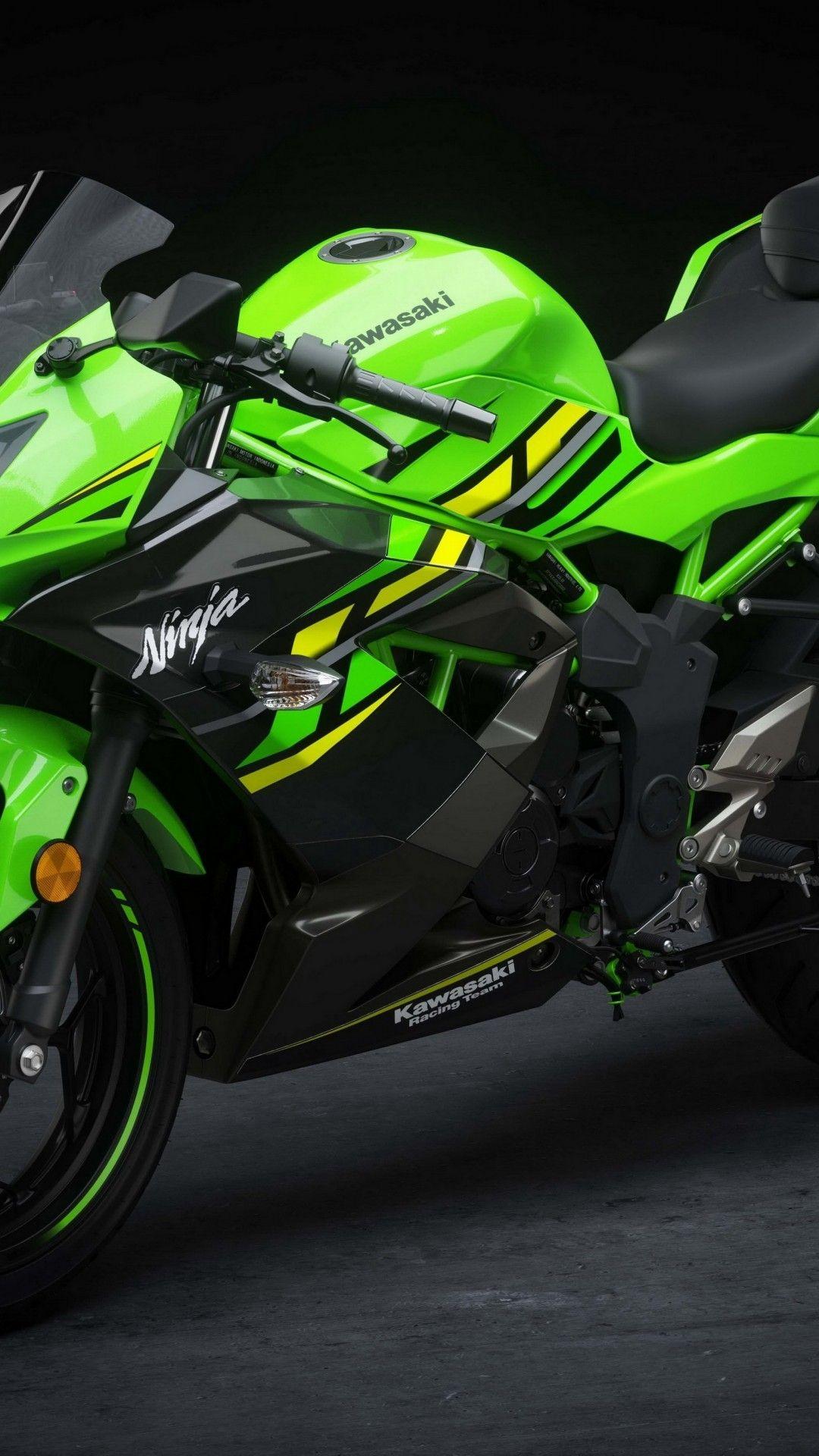 1080x1920 Download 1080x1920 Kawasaki Ninja, Green, Sport Motorcycle Wallpaper for iPhone iPhone 7 Plus, iPhone 6+, Sony Xperia Z, HTC One