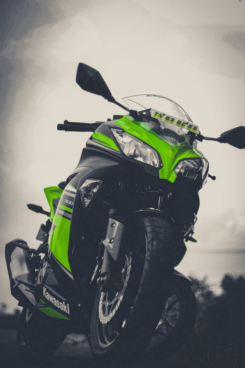 853x1280 Kawasaki Ninja 300 wallpaper