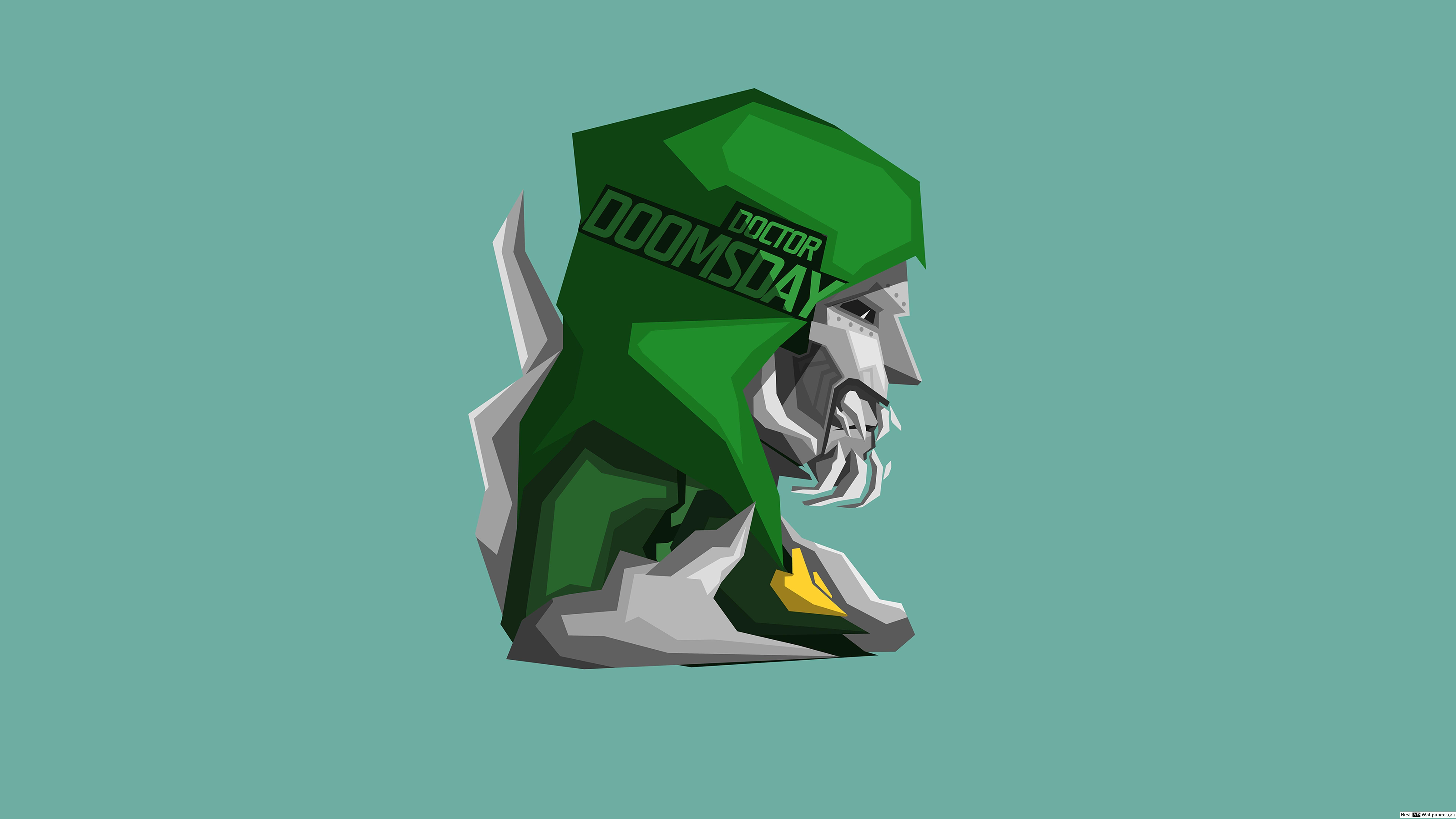 7680x4320 Marvel Comics Villain Doctor Doomsday Minimalist HD wallpaper download