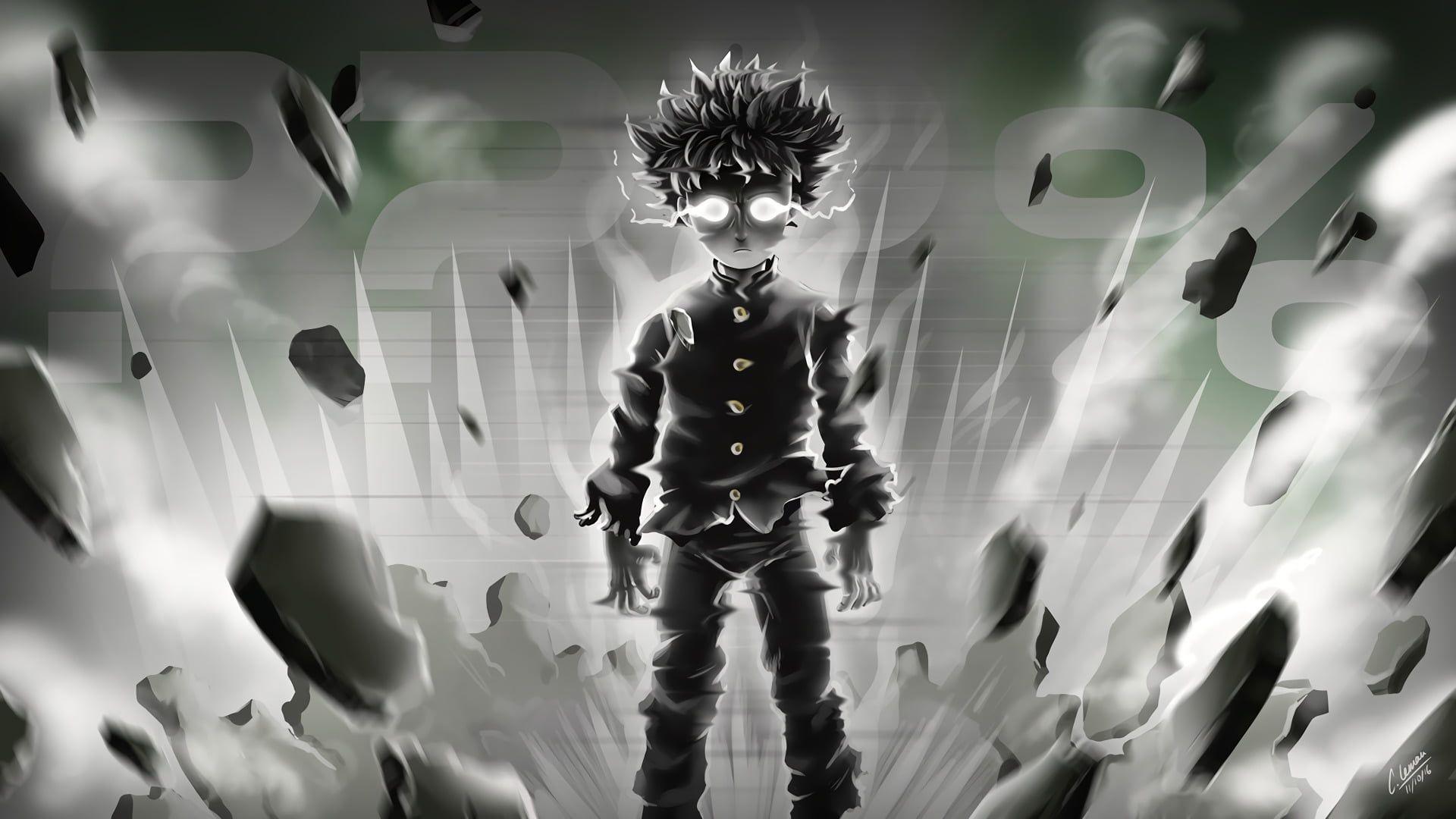 1920x1080 Mob Psycho 100 digital wallpaper #Anime Mob Psycho 100 Shigeo
