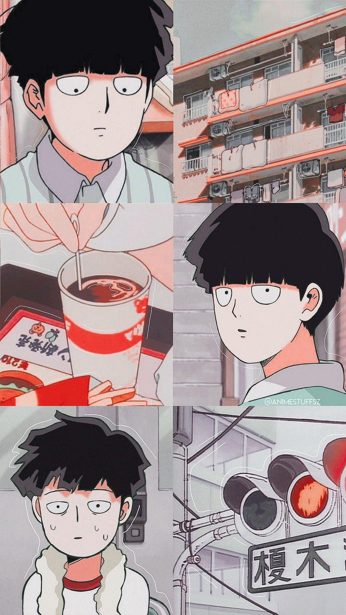 1152x2048 Shigeo Kageyama. Papel de parede anime, Papeis de parede para