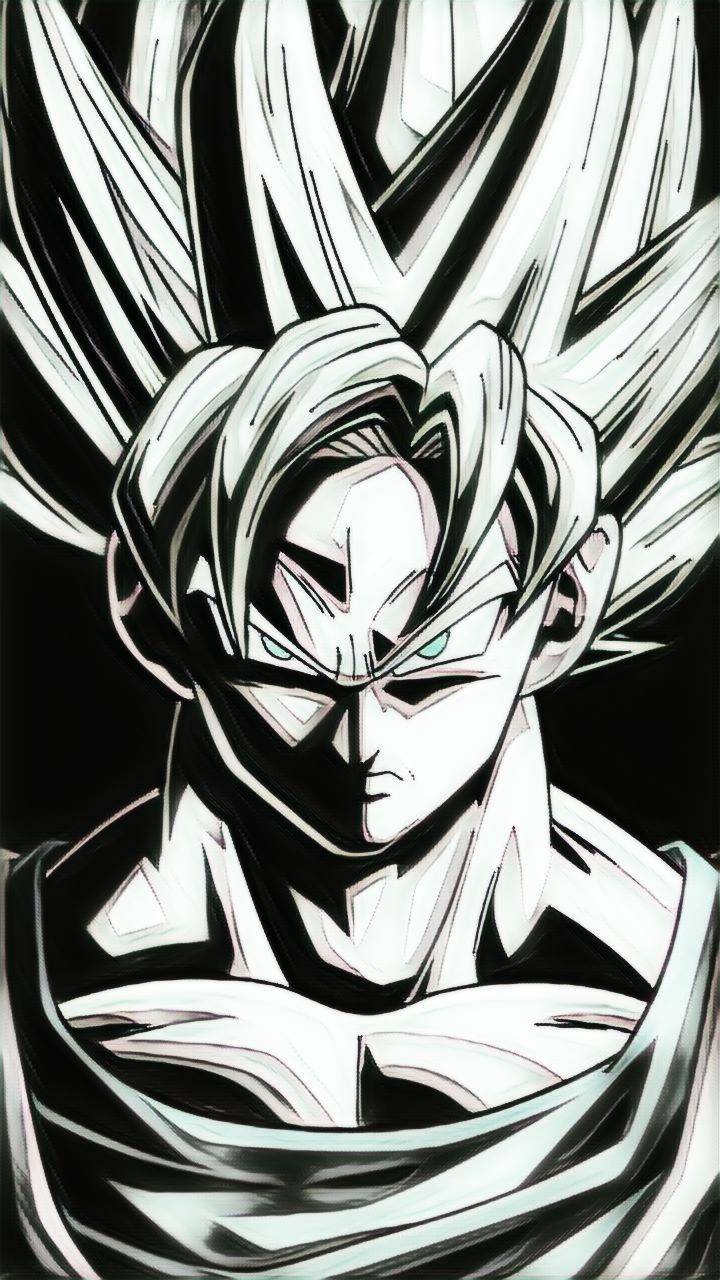 720x1280 Dragon Ball Z Black And White Picture