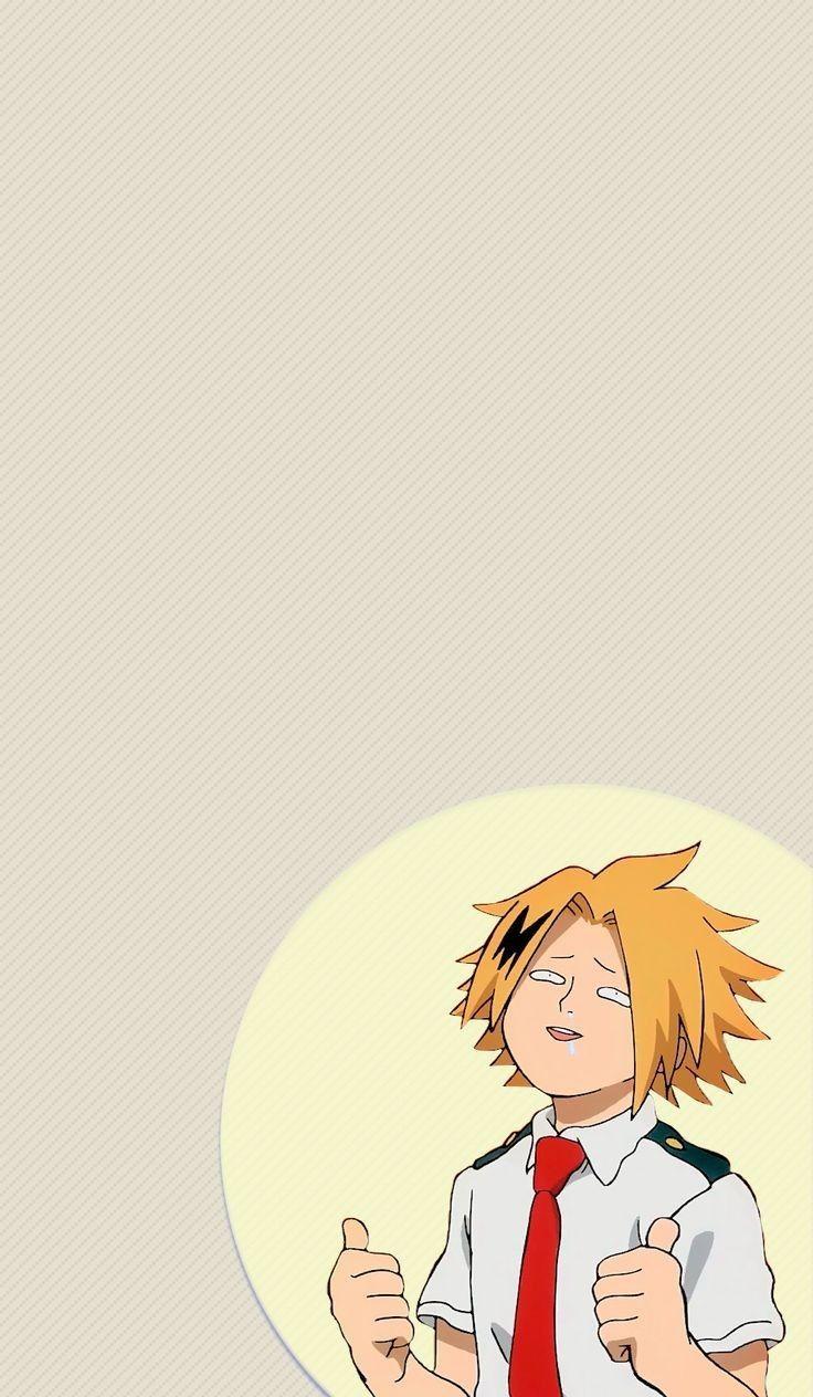 736x1264 Denki Kaminari My Hero Academia Wallpaper