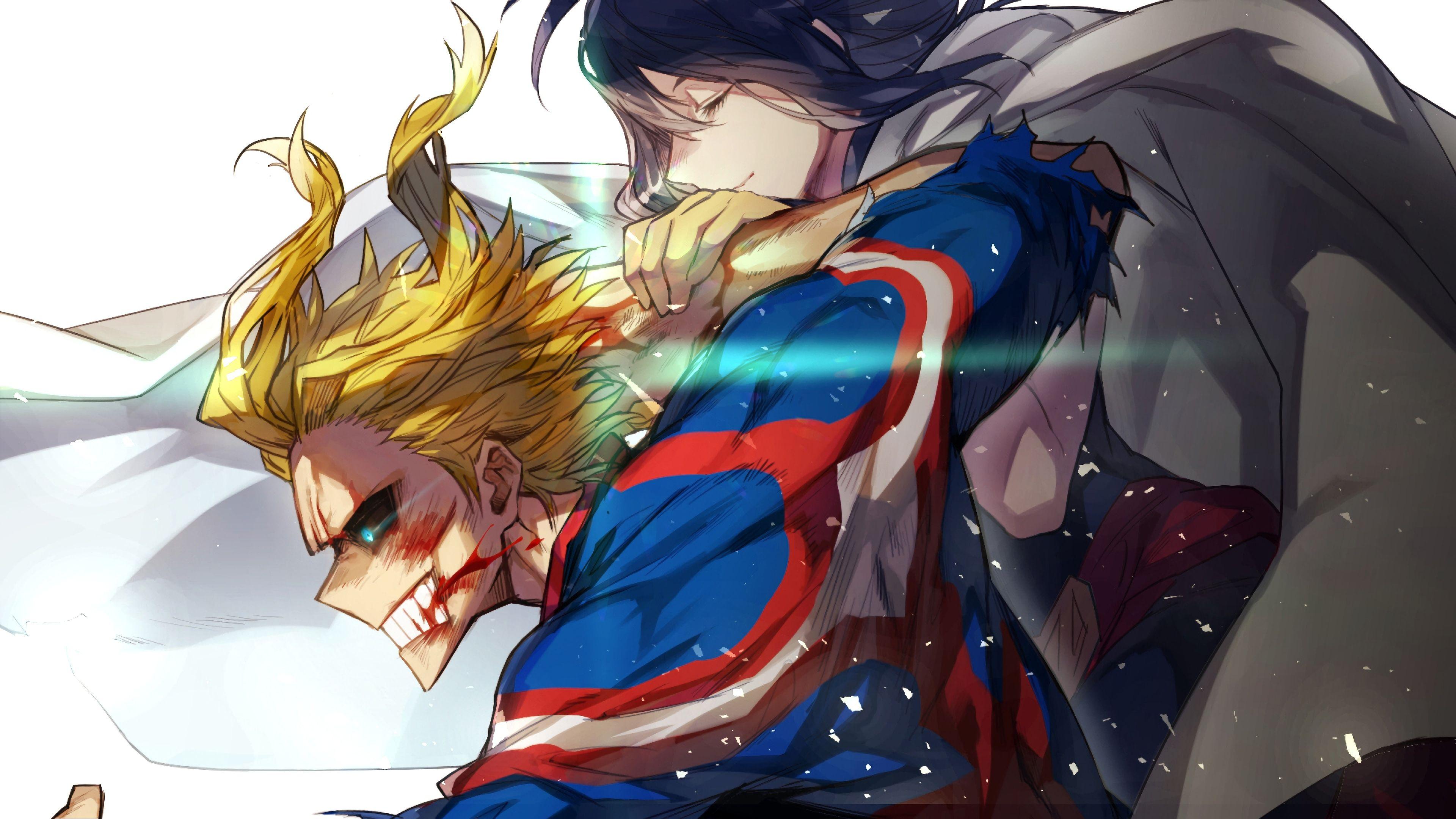3840x2160 All Might, Toshinori Yagi, Nana Shimura, My Hero Academia, Boku no