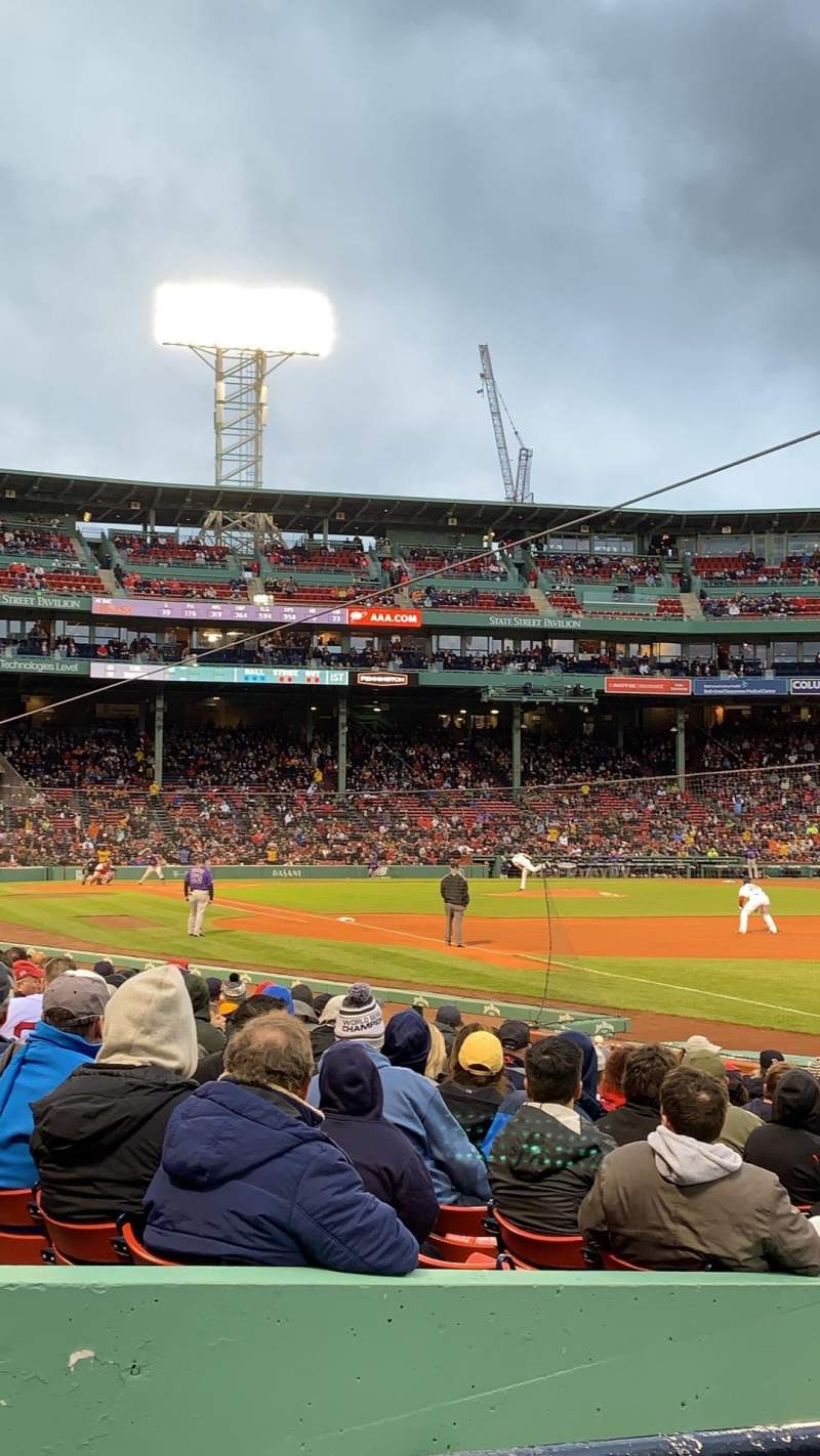800x1422 Fenway Park, section Right Field Box row BB, seat 11