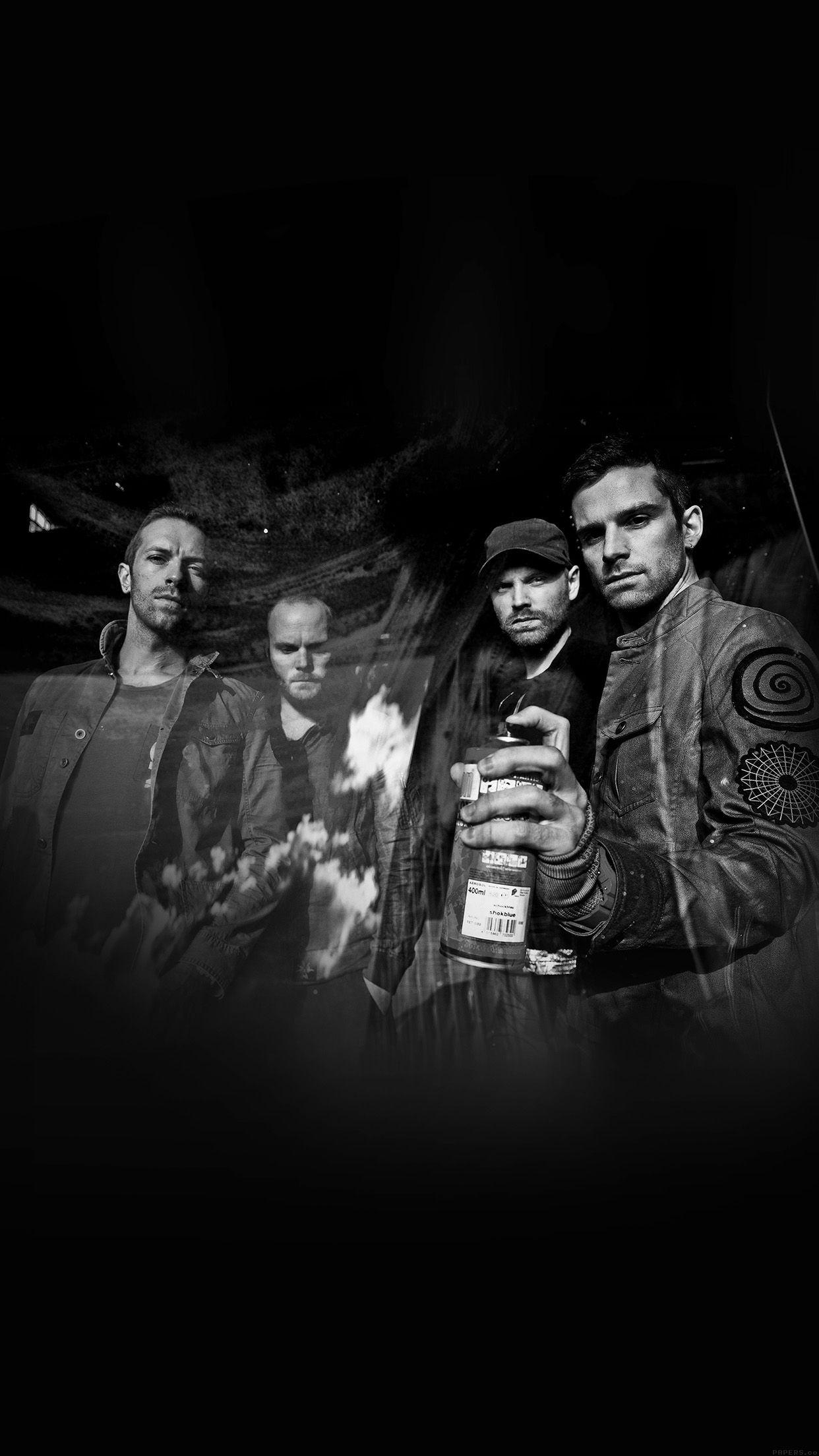1242x2208 Coldplay Music Dark Band Celebrity