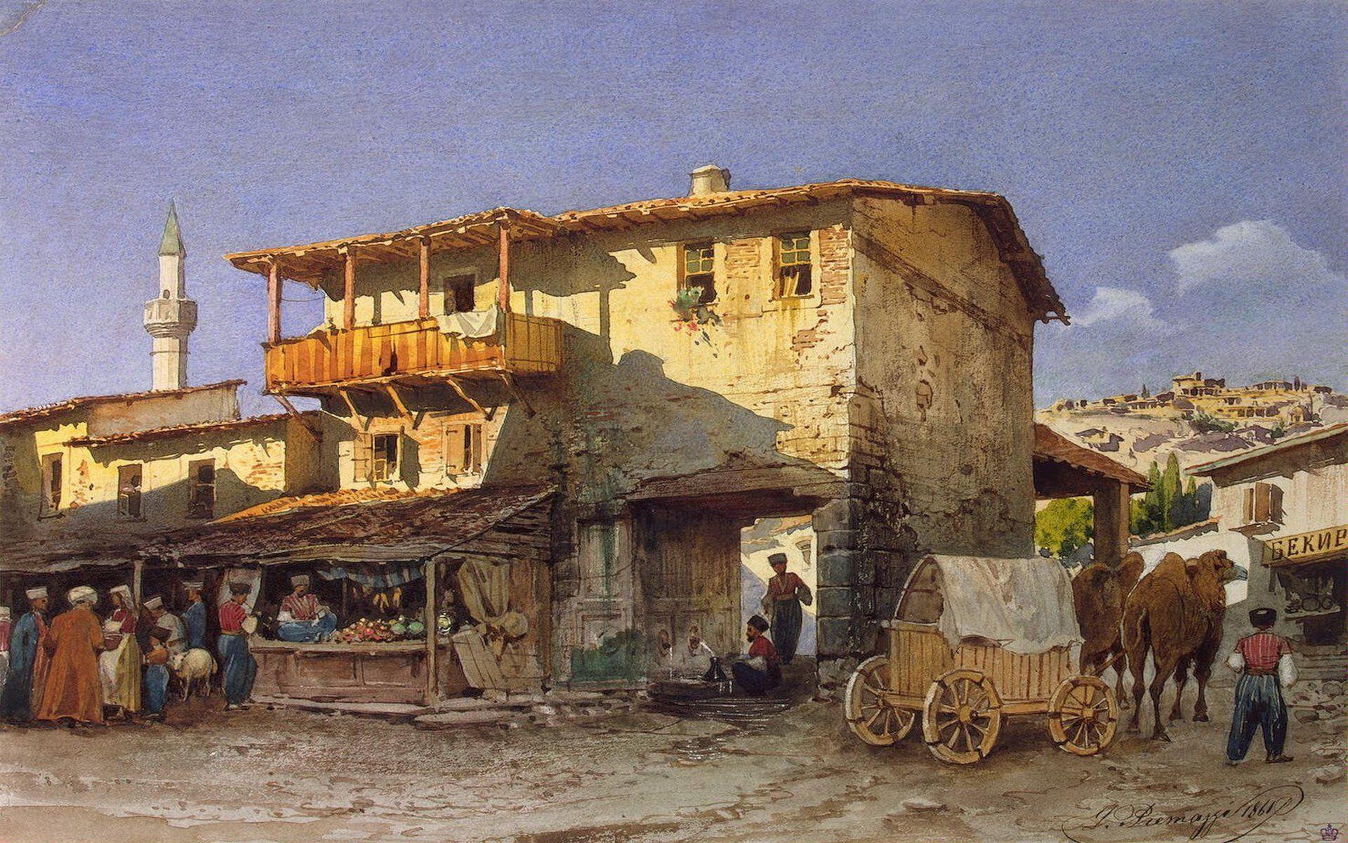 1920x1200 Oil Painting HD Wallpaper and Background Image