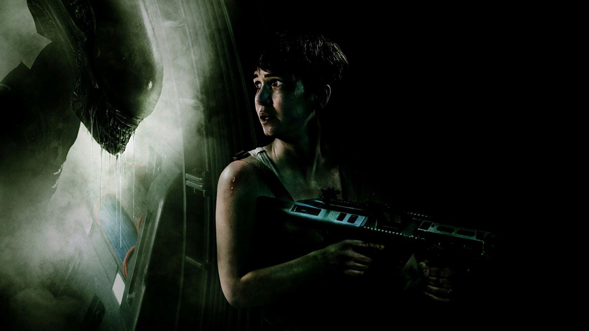 1920x1080 Picture Alien: Covenant Monsters Assault rifle Fear 1920x1080