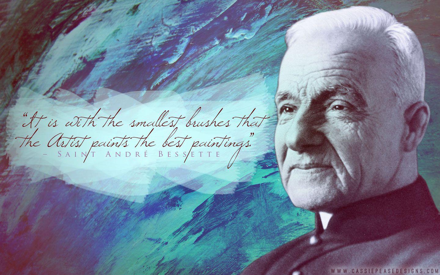 1440x900 St. André Bessette Desktop Wallpaper. Cassie Pease Designs