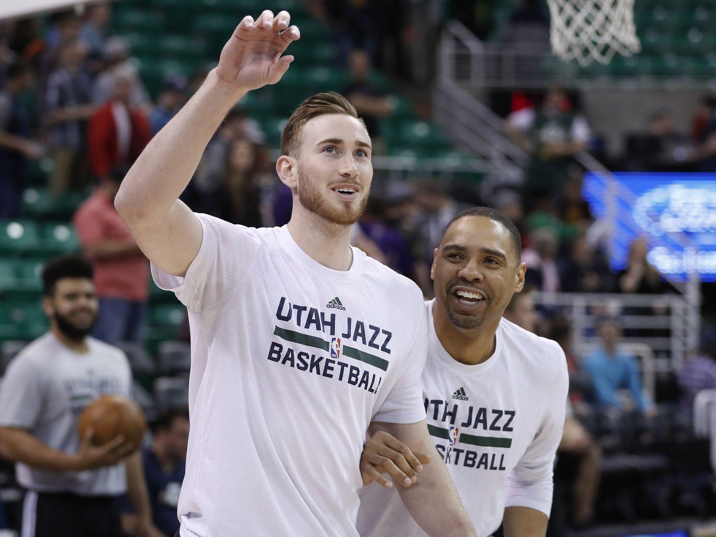 1400x1050 Gordon Hayward, teammates, climbing up Utah Jazz history books