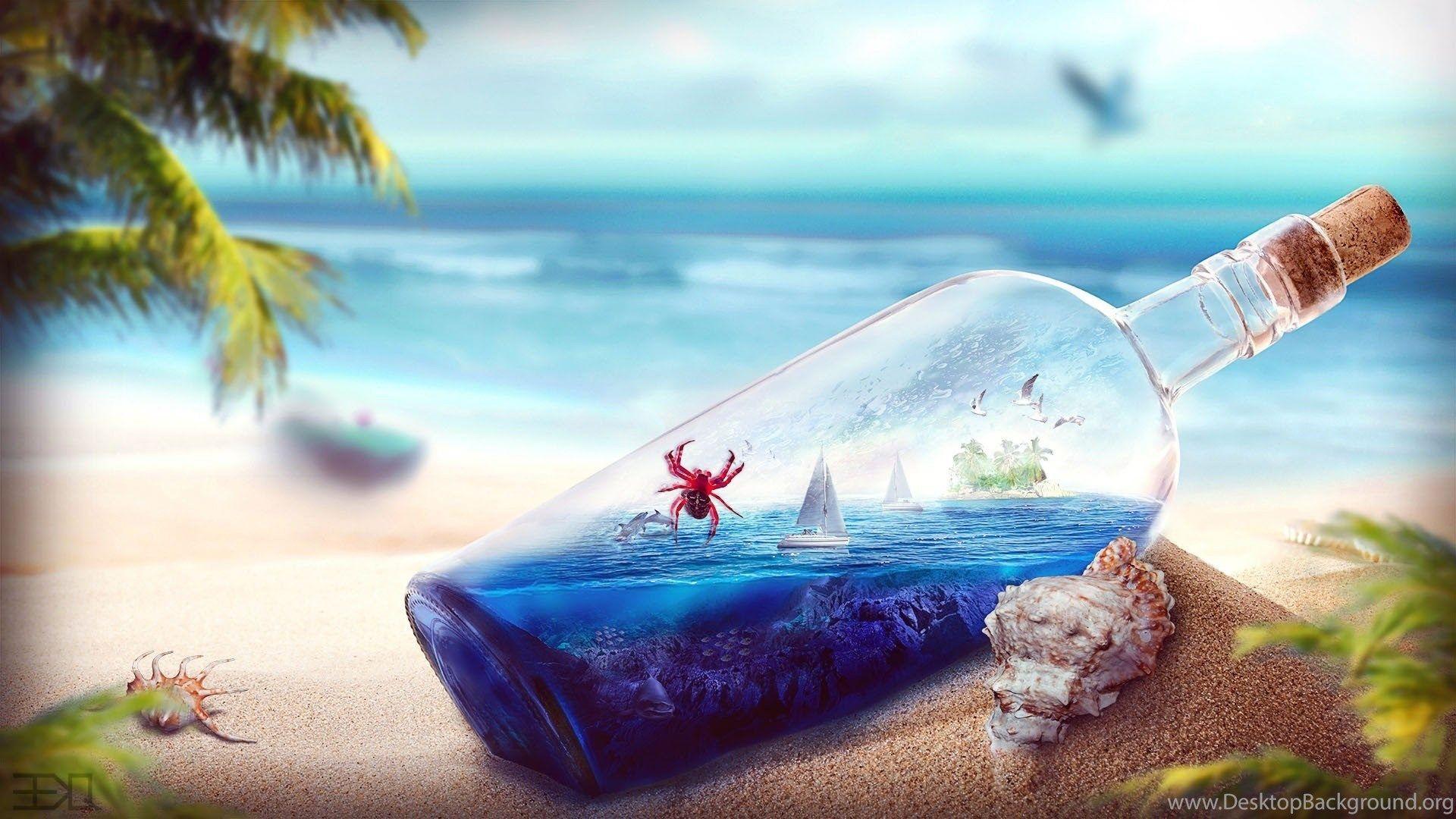 1920x1080 Cool Abstract Beach HD Wallpaper, HQ Background Desktop Background