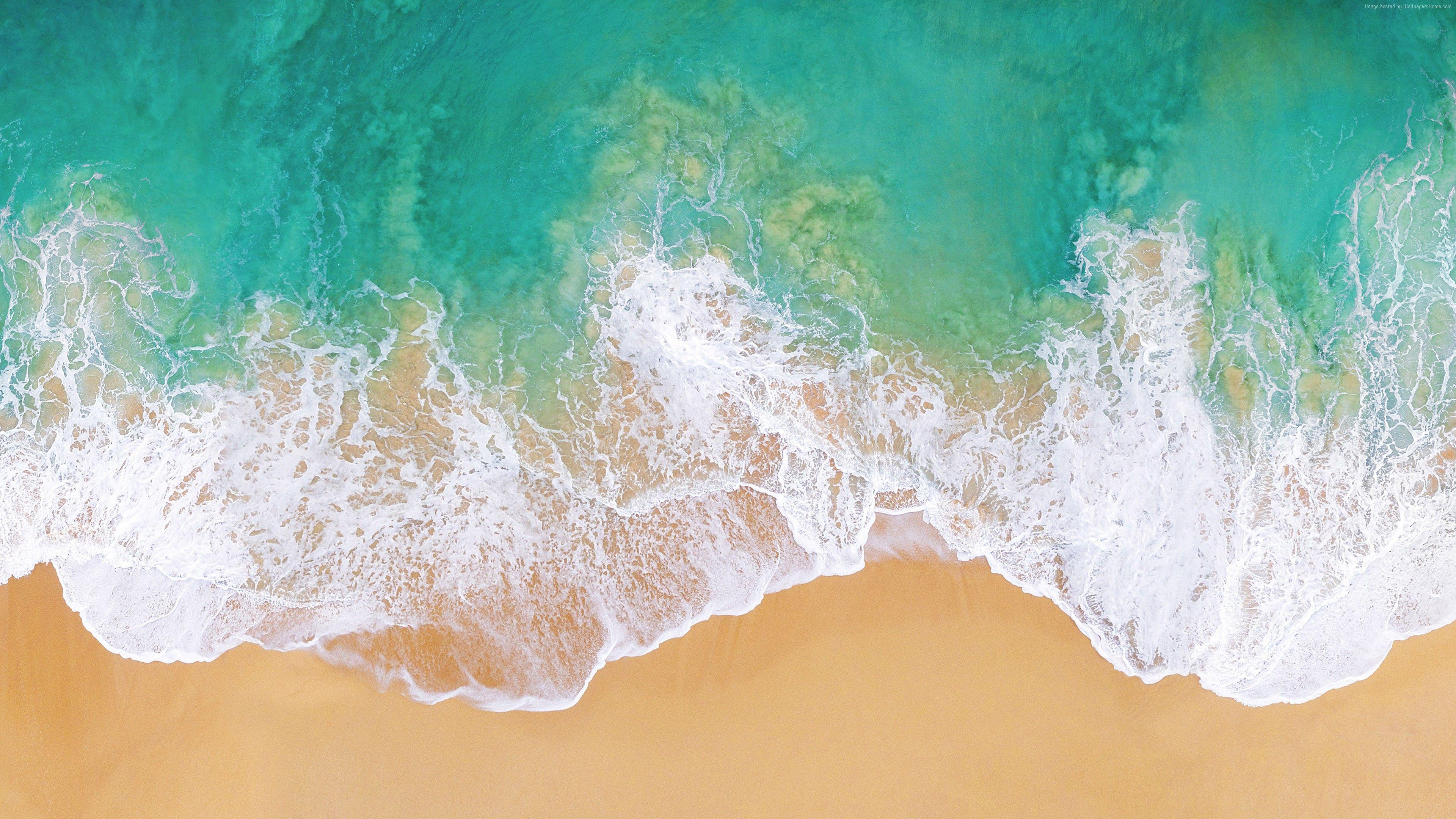 3840x2160 Wallpaper iOS 4k, 5k, beach, ocean, Abstract Wallpaper