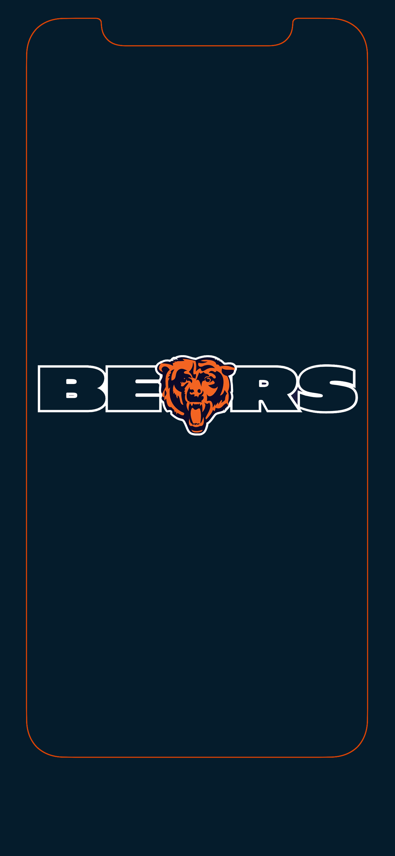 2021-2022 Chicago Bears Lock Screen Schedule for iPhone 6-7-8 Plus