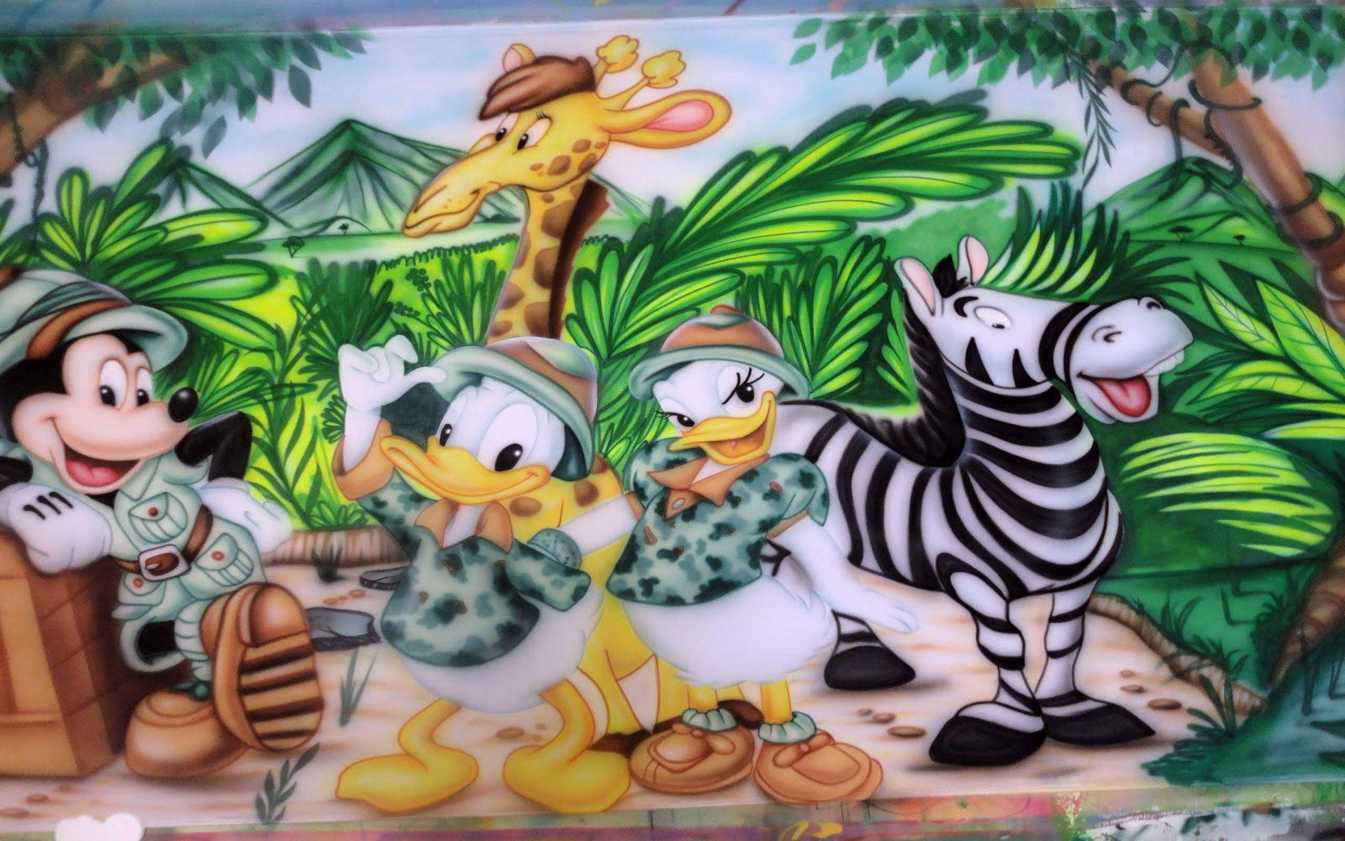 1920x1200 Mickey And Minnie Mouse Donald With Daisy Duck In The Company