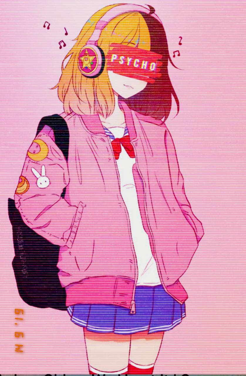 838x1280 Psycho Vapor Girl wallpaper