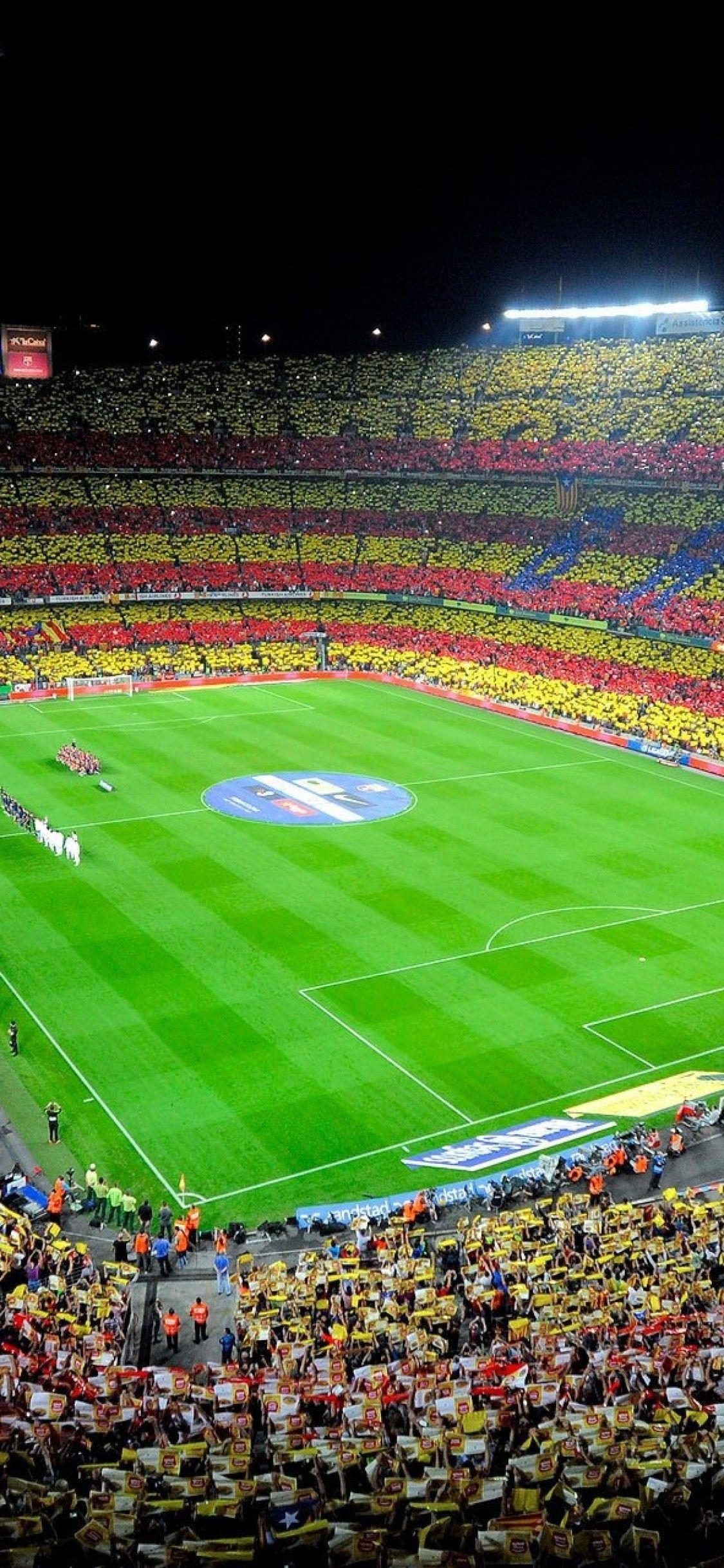 1125x2436 Download 1125x2436 Stadium, Camp Nou, Barcelona, Spain Wallpaper