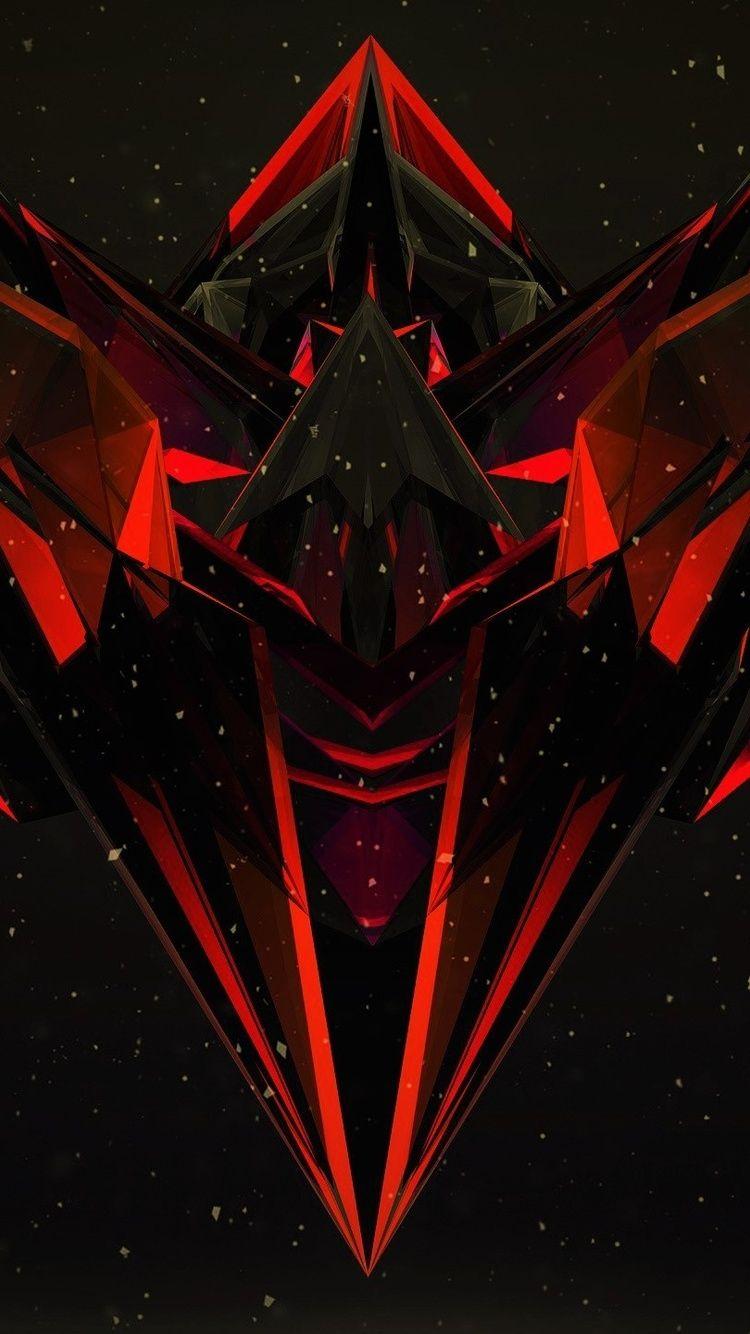 750x1334 Justin Maller Red Dark Black Abstract iPhone iPhone 6S, iPhone 7 HD 4k Wallpaper, Image, Background, Photo and Picture