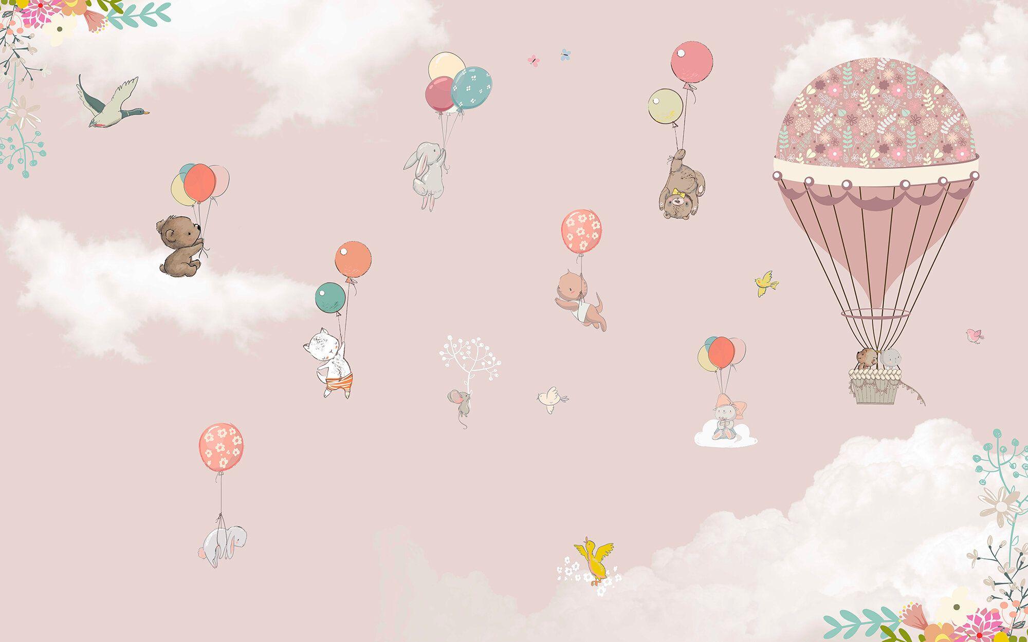 Cartoon Hot Air Balloon Wallpapers - Top Free Cartoon Hot Air Balloon  Backgrounds - WallpaperAccess