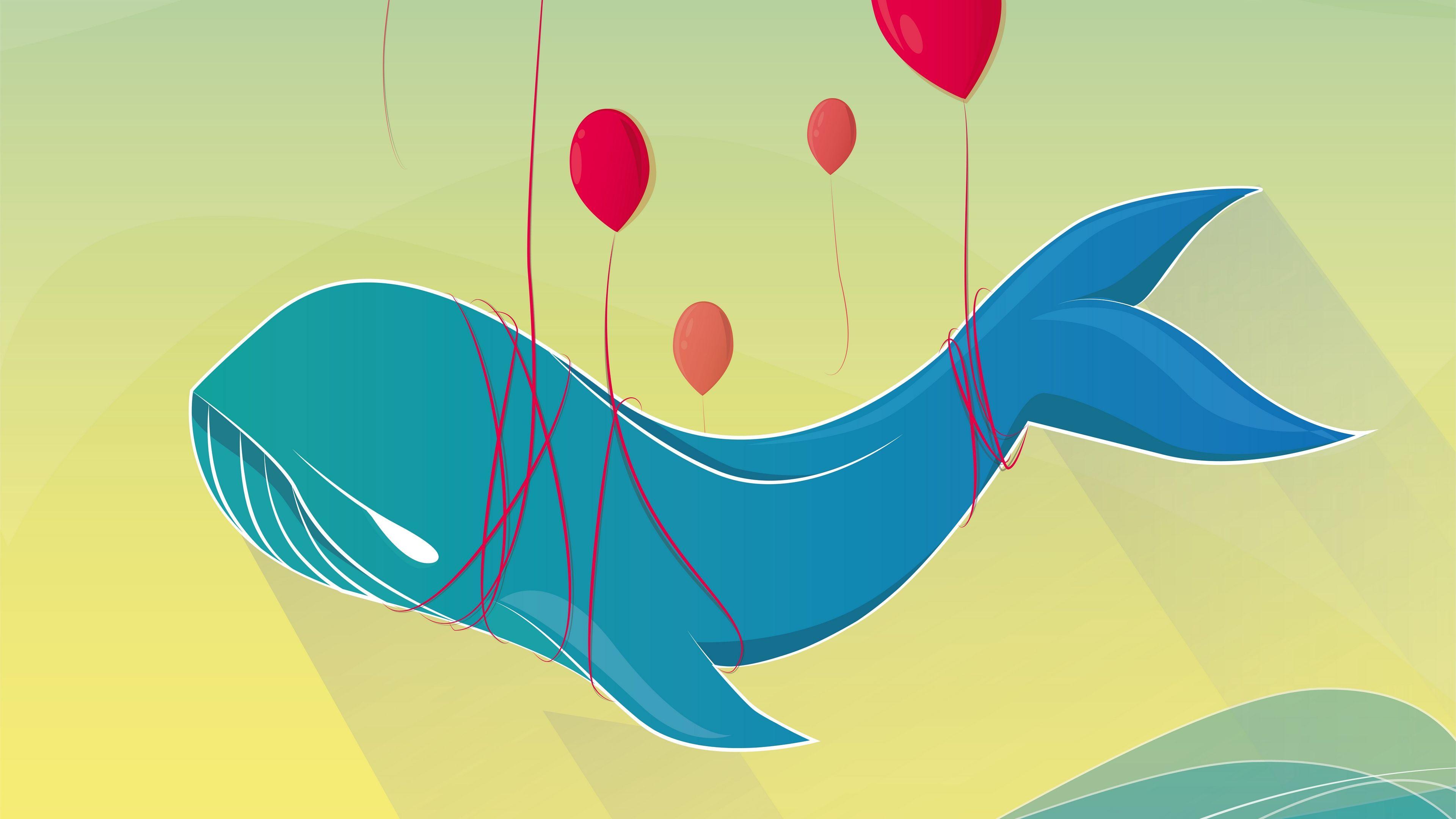 3840x2160 Whale 4K wallpaper for your desktop or mobile screen free and easy to download