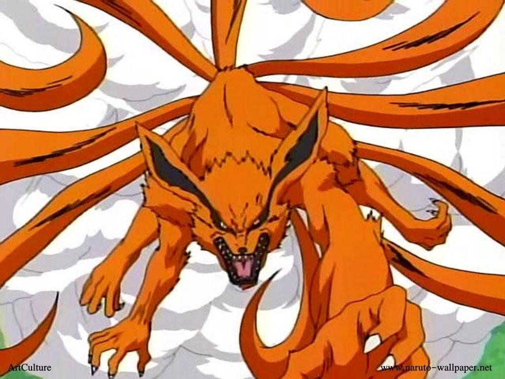 1024x768 Free download Wallpaper Nine Tailed Fox Demon Naruto 1438 Anime